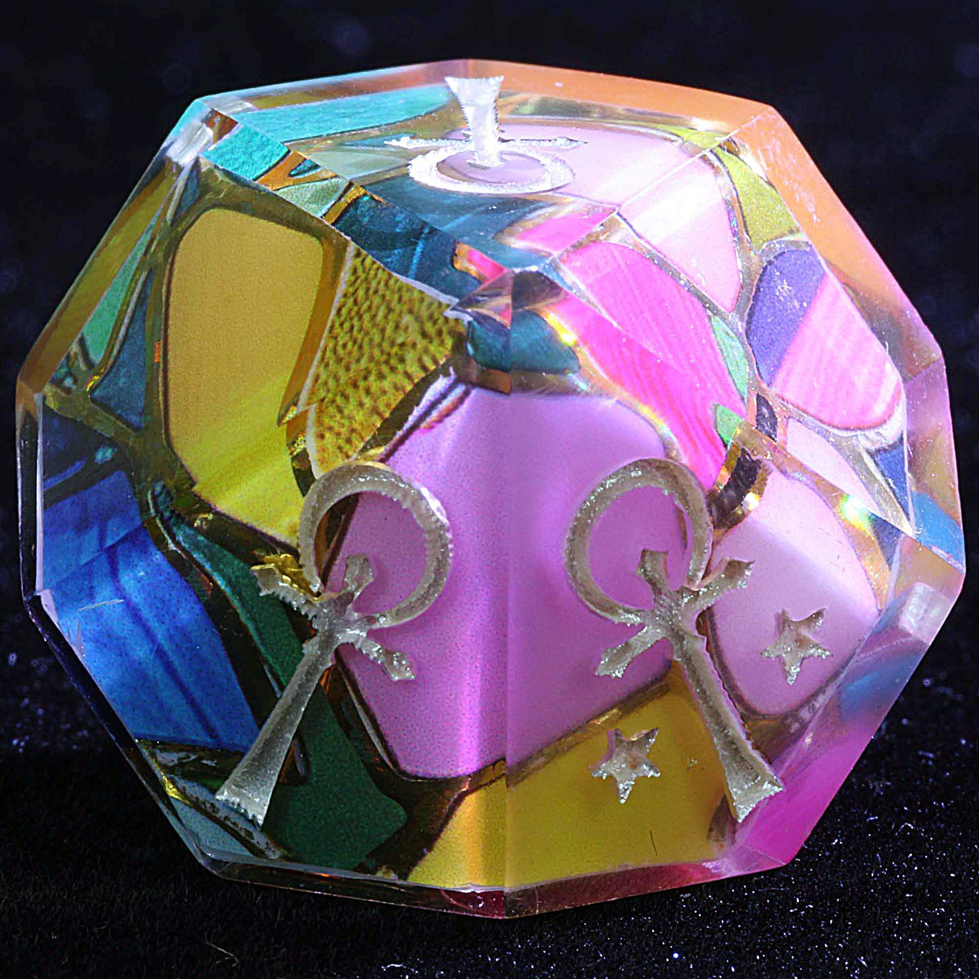 15 Polyhedral Camarilla Sets of Dice WoD VtM Shattered Floral Shadow - Dice of Dragons