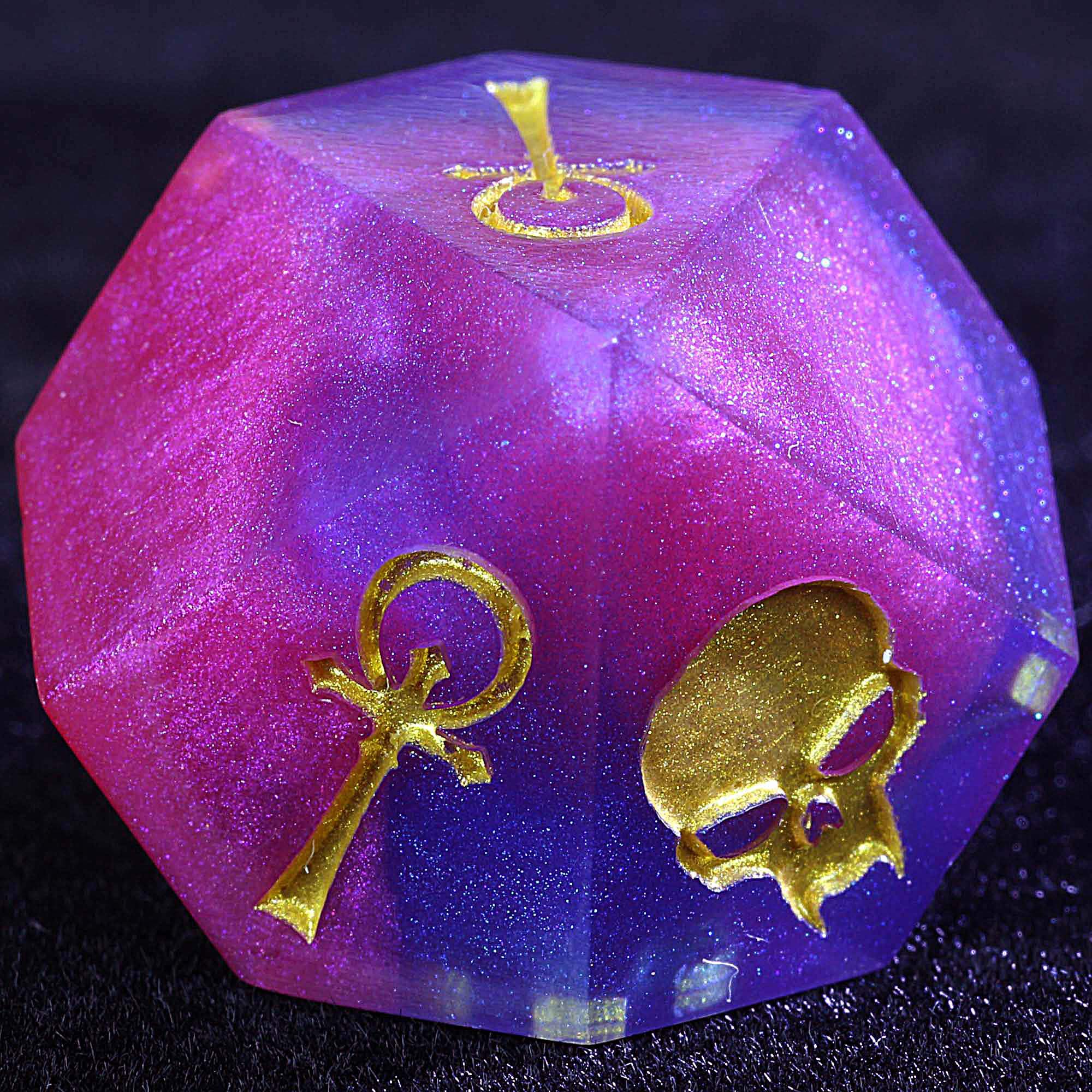 15 Polyhedral Camarilla WoD VtM Sets of Dice Gilded Masquerade - Dice of Dragons