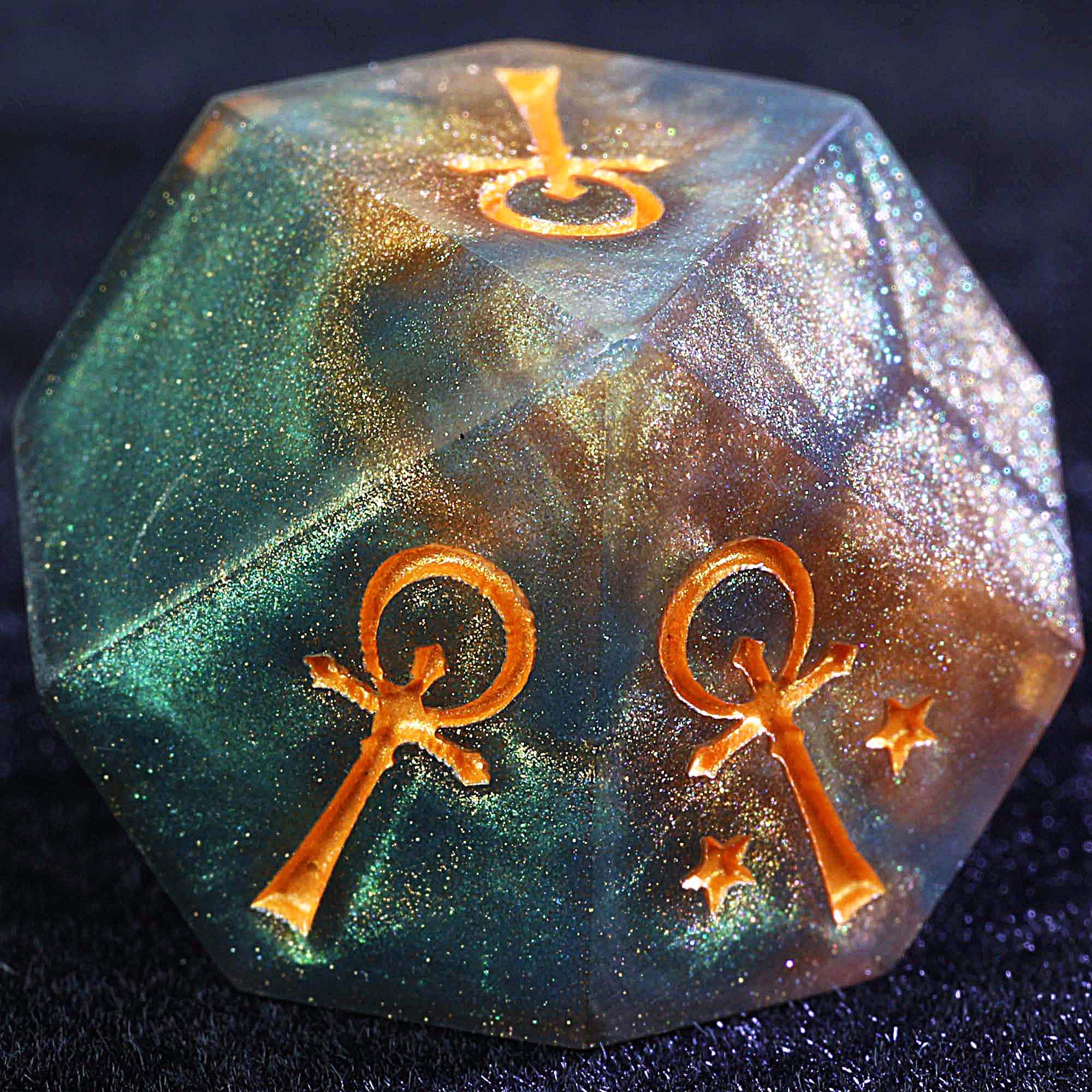15 Polyhedral Camarilla WoD VtM Sets of Dice Gilded Masquerade - Dice of Dragons