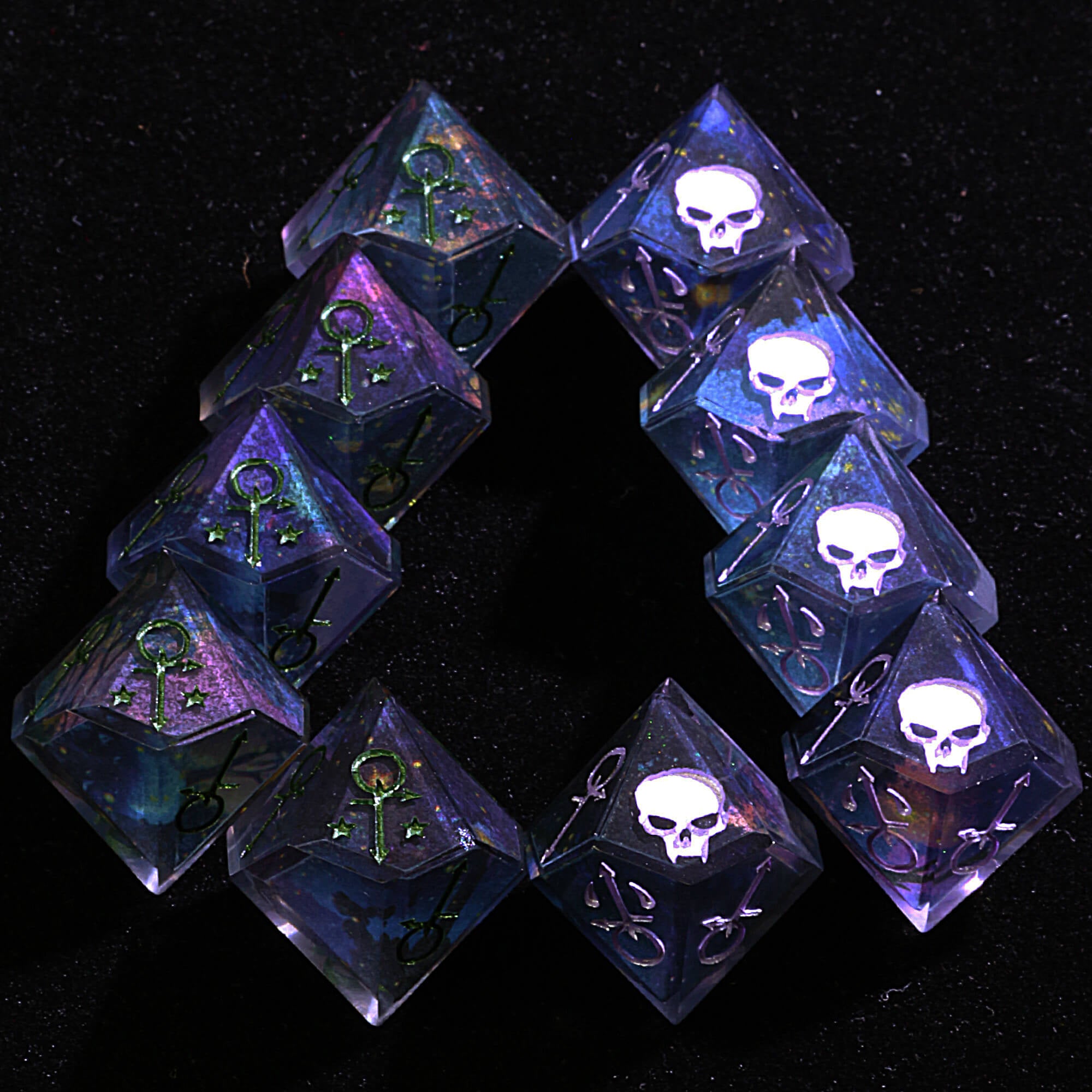 15 Polyhedral Resin Anarch Sets WoD VtM Dice Starveil - Dice of Dragons