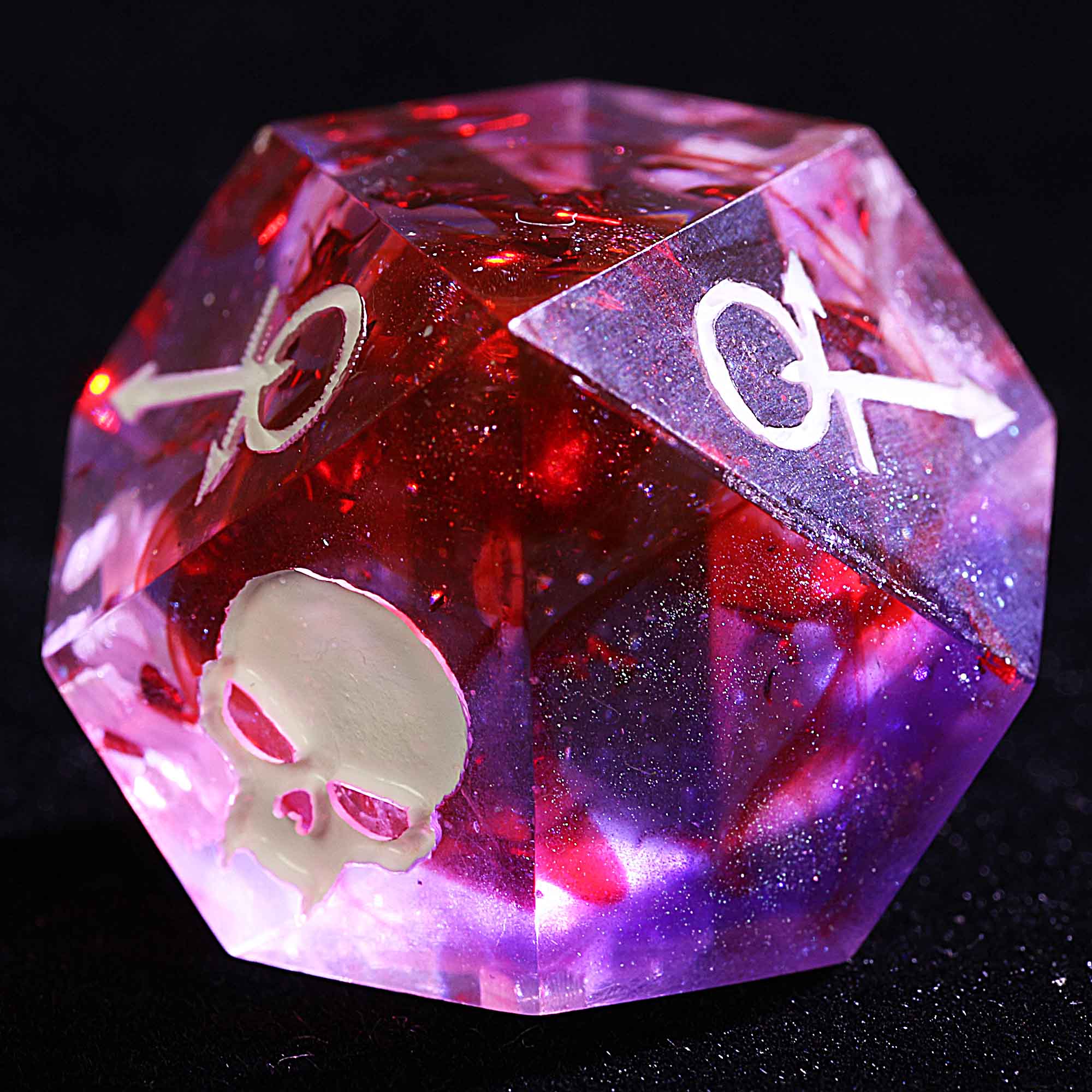 15 Polyhedral Resin Anarch VtM WoD Dice Set Blood and Ambition