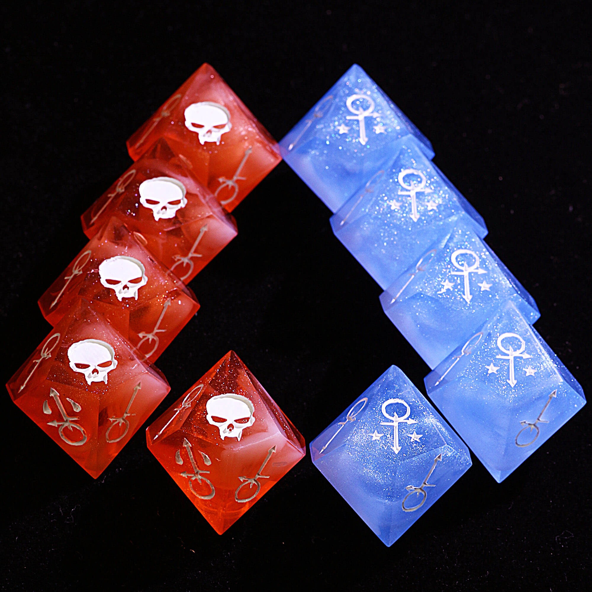 15 Polyhedral Resin Anarch VtM WoD Sets Dice Utopia and Ash - Dice of Dragons