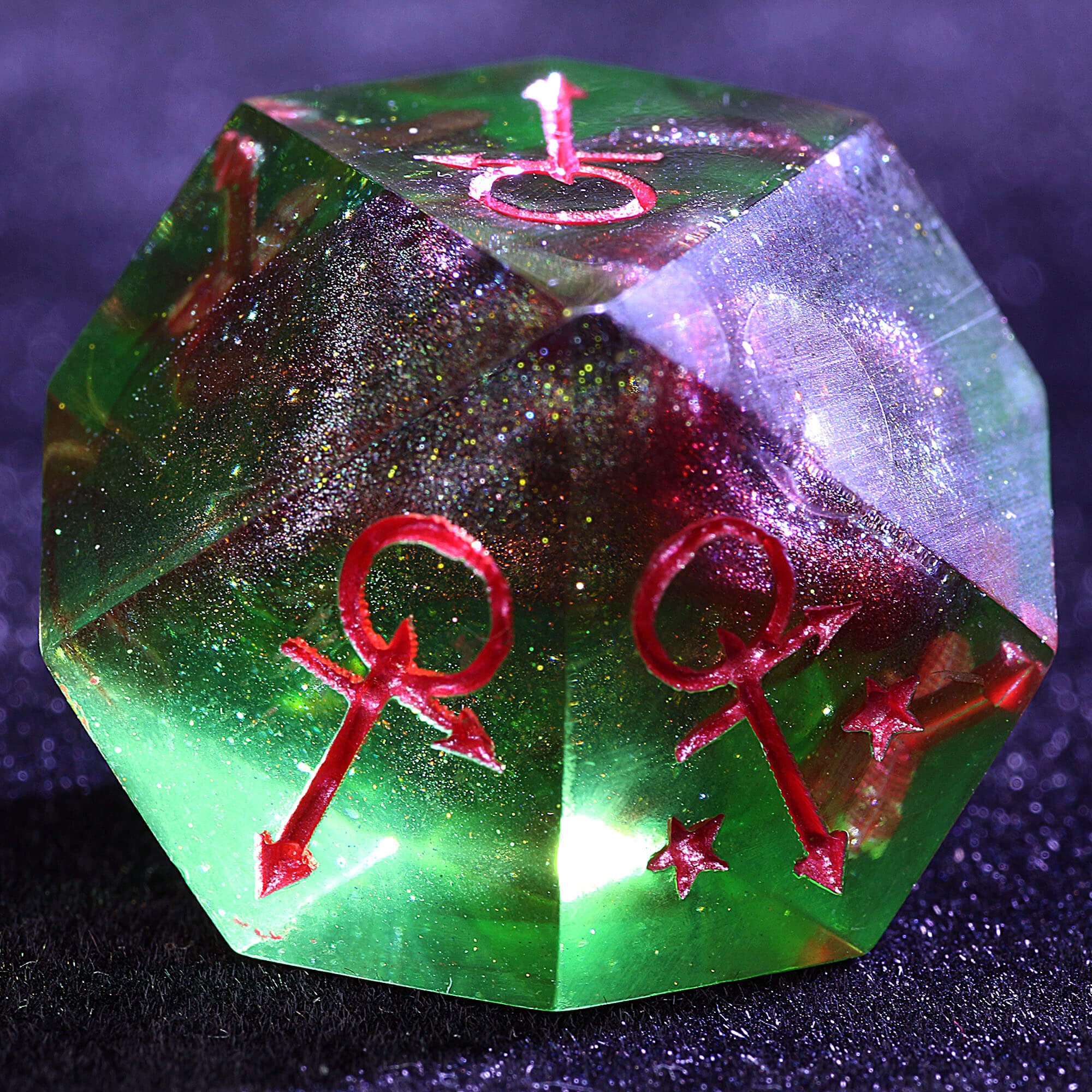 15 Polyhedral Resin Anarch WoD VtM Set Dice Iconoclast Gamble - Dice of Dragons