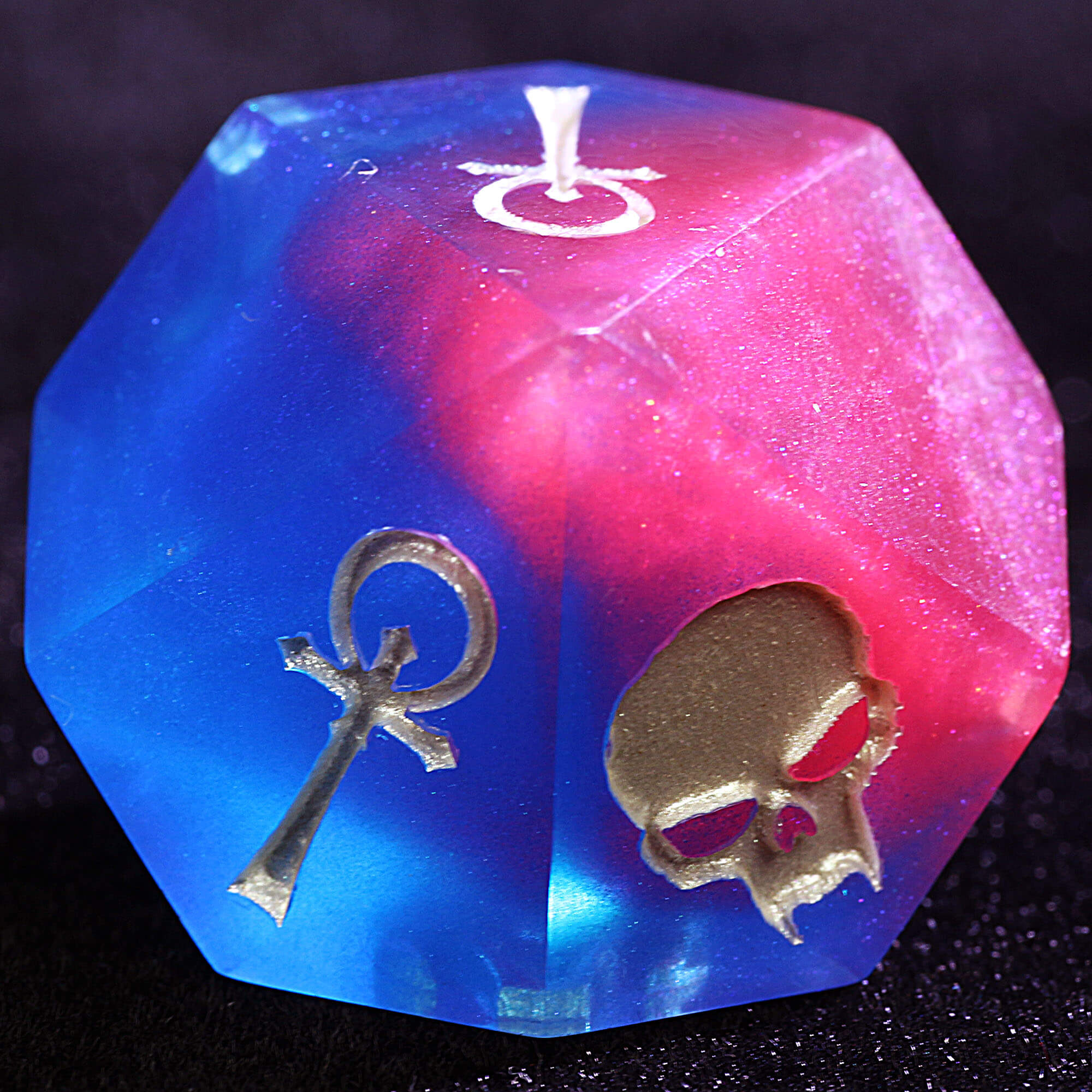 15 Polyhedral Resin Camarilla Dice Set WoD VtM Elder Decree - Dice of Dragons