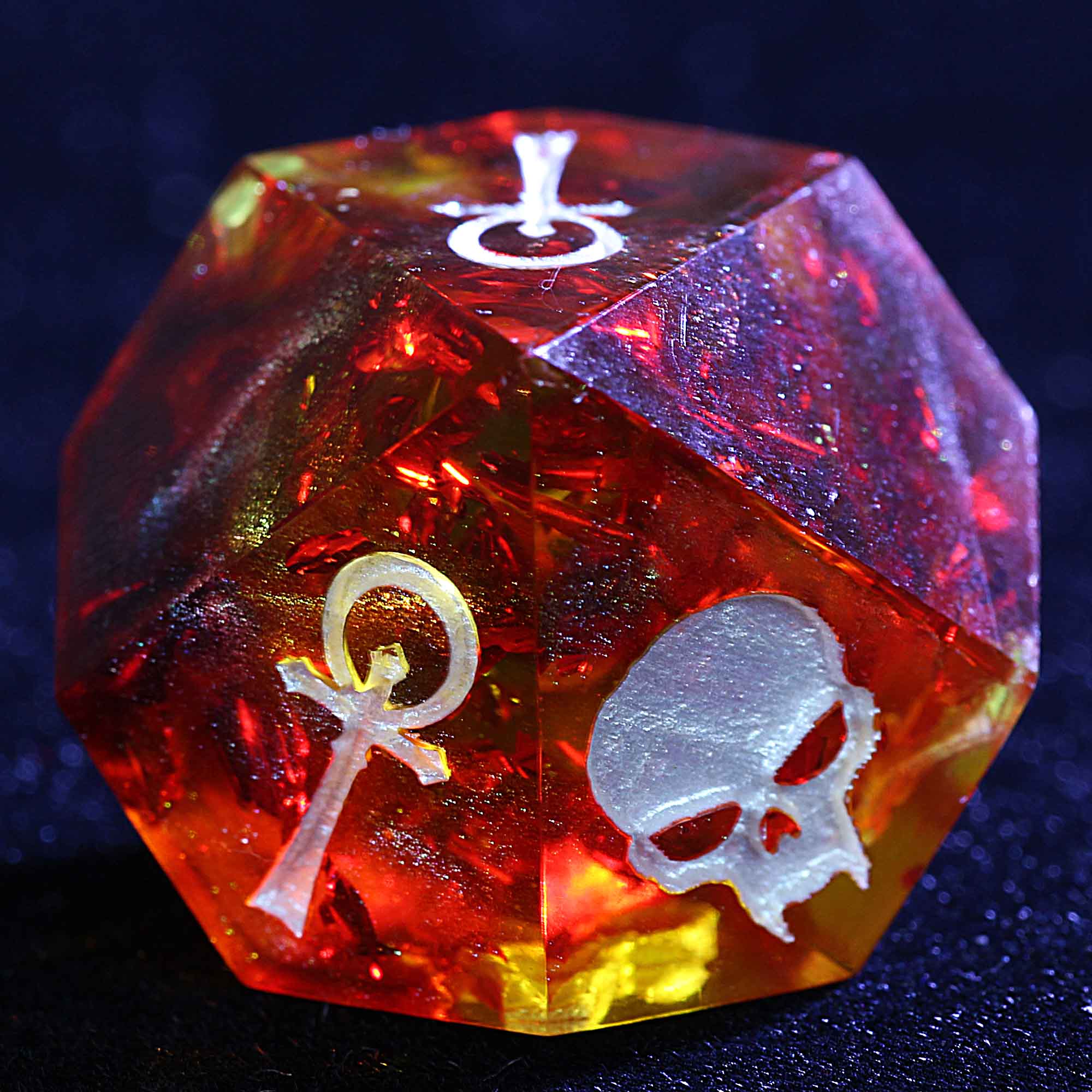 15 Polyhedral Resin Camarilla VtM Dice Set WoD Elders Crimson Pact