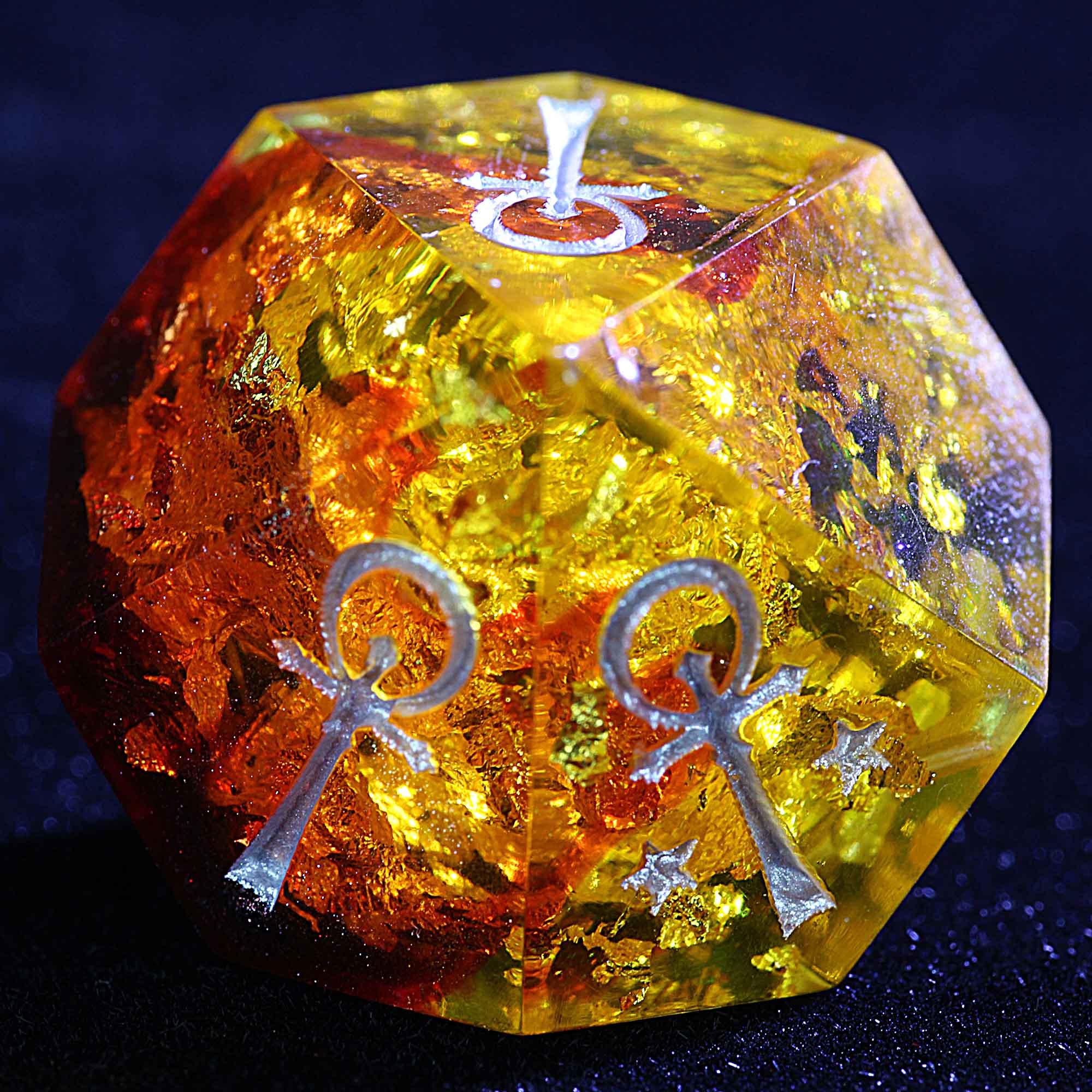 15 Polyhedral Resin Camarilla VtM Dice Set WoD Elders Crimson Pact