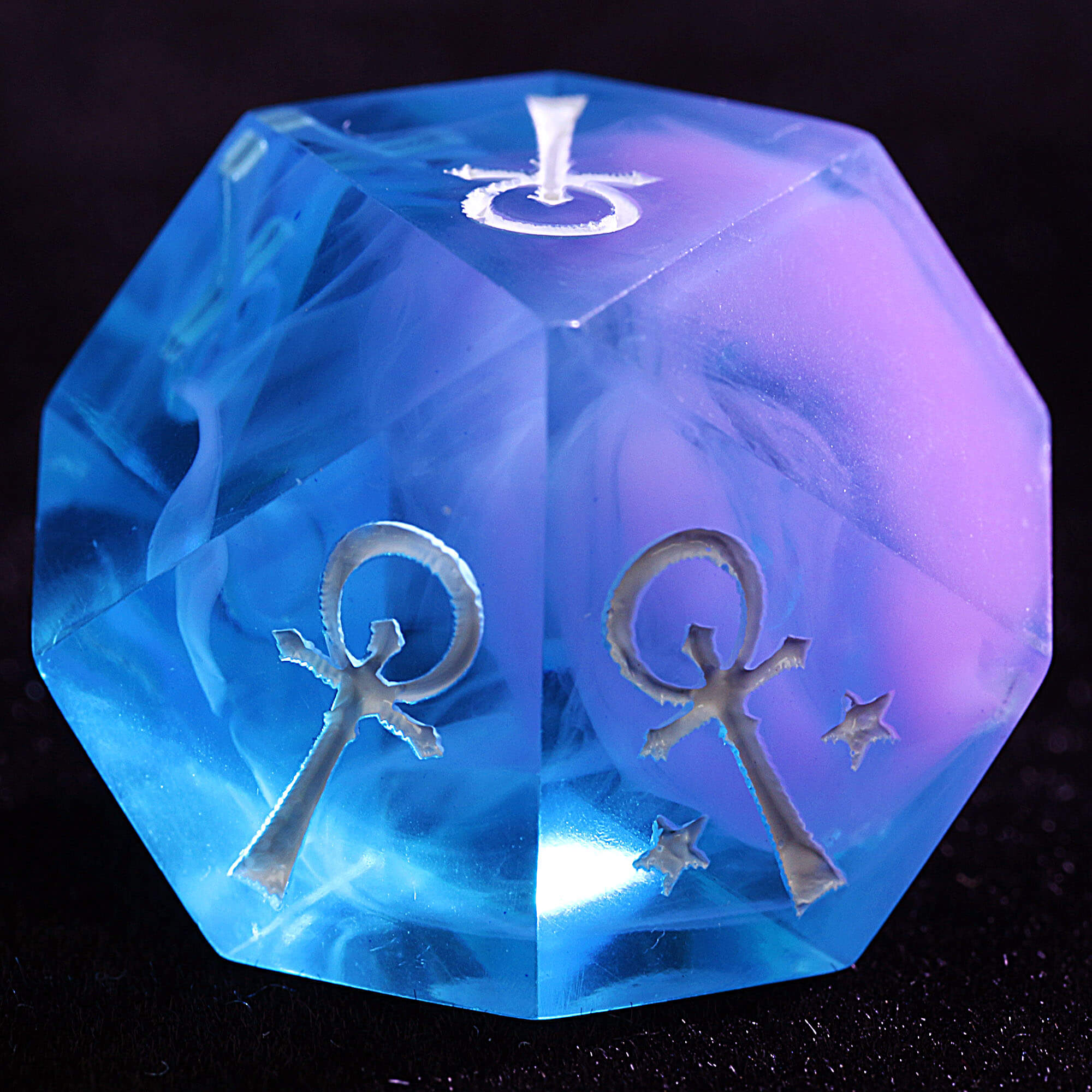 15 Polyhedral Resin Camarilla VtM Set Dice WoD Gilded Cage Dream - Dice of Dragons