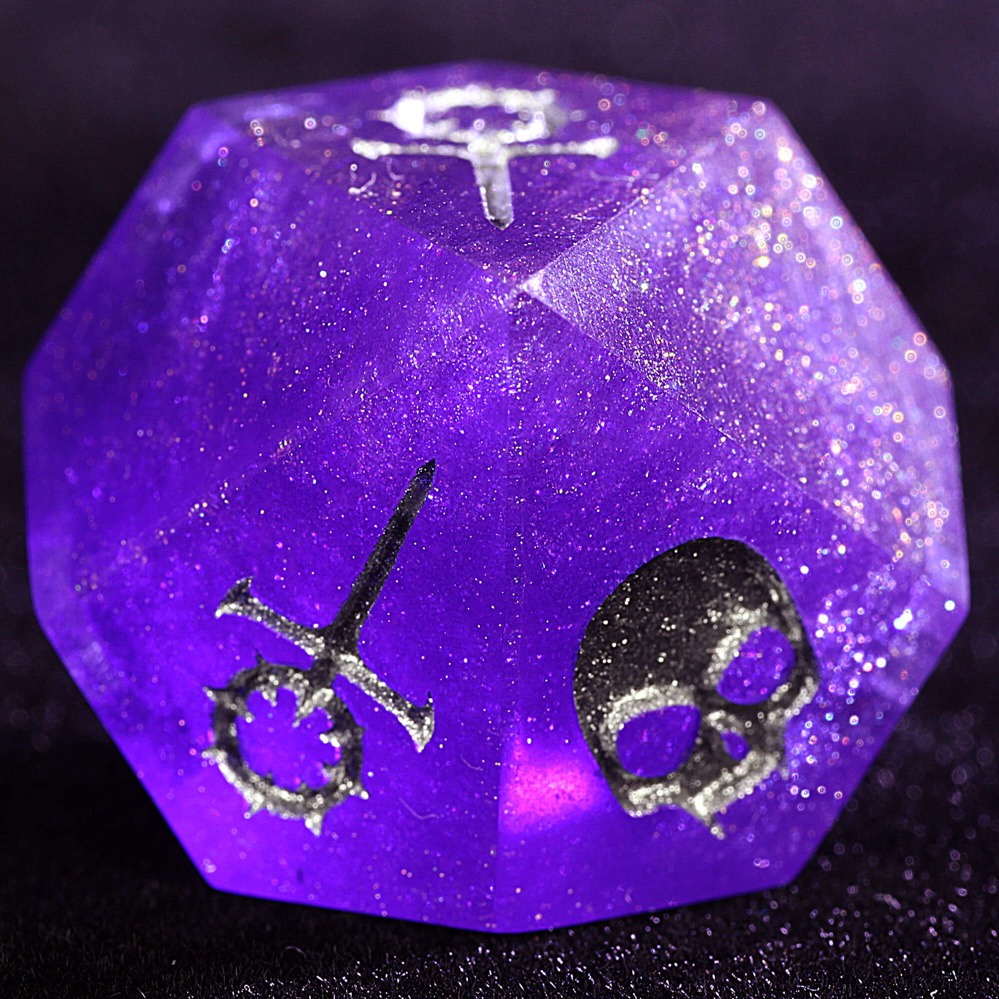 15 Polyhedral Resin Sabbat Sets Dice VtM WoD Black Eucharist - Dice of Dragons