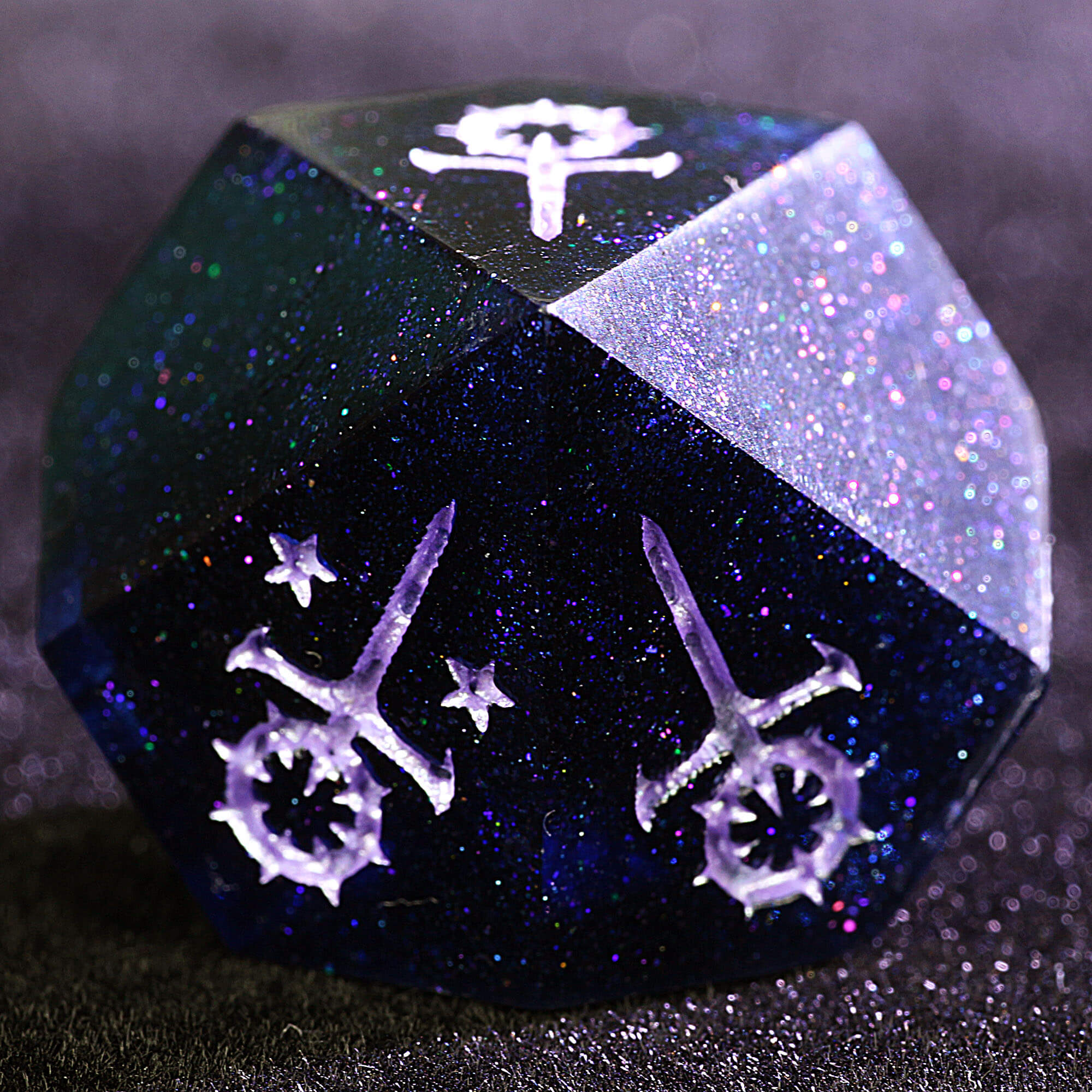 15 Polyhedral Resin Sabbat Sets Dice VtM WoD Black Eucharist - Dice of Dragons