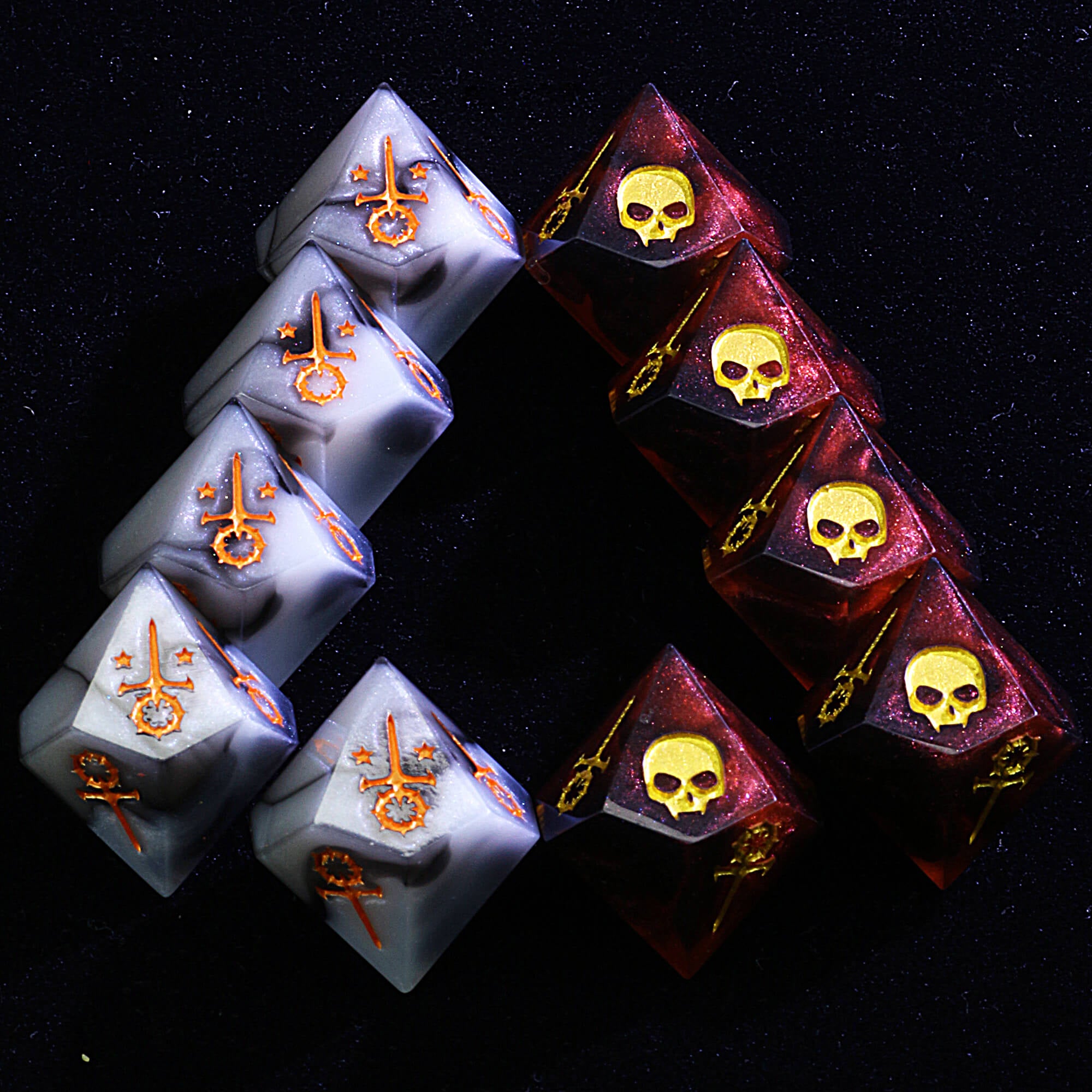 15 Polyhedral Resin Sabbat Dice Set VtM WoD Arcane Blood