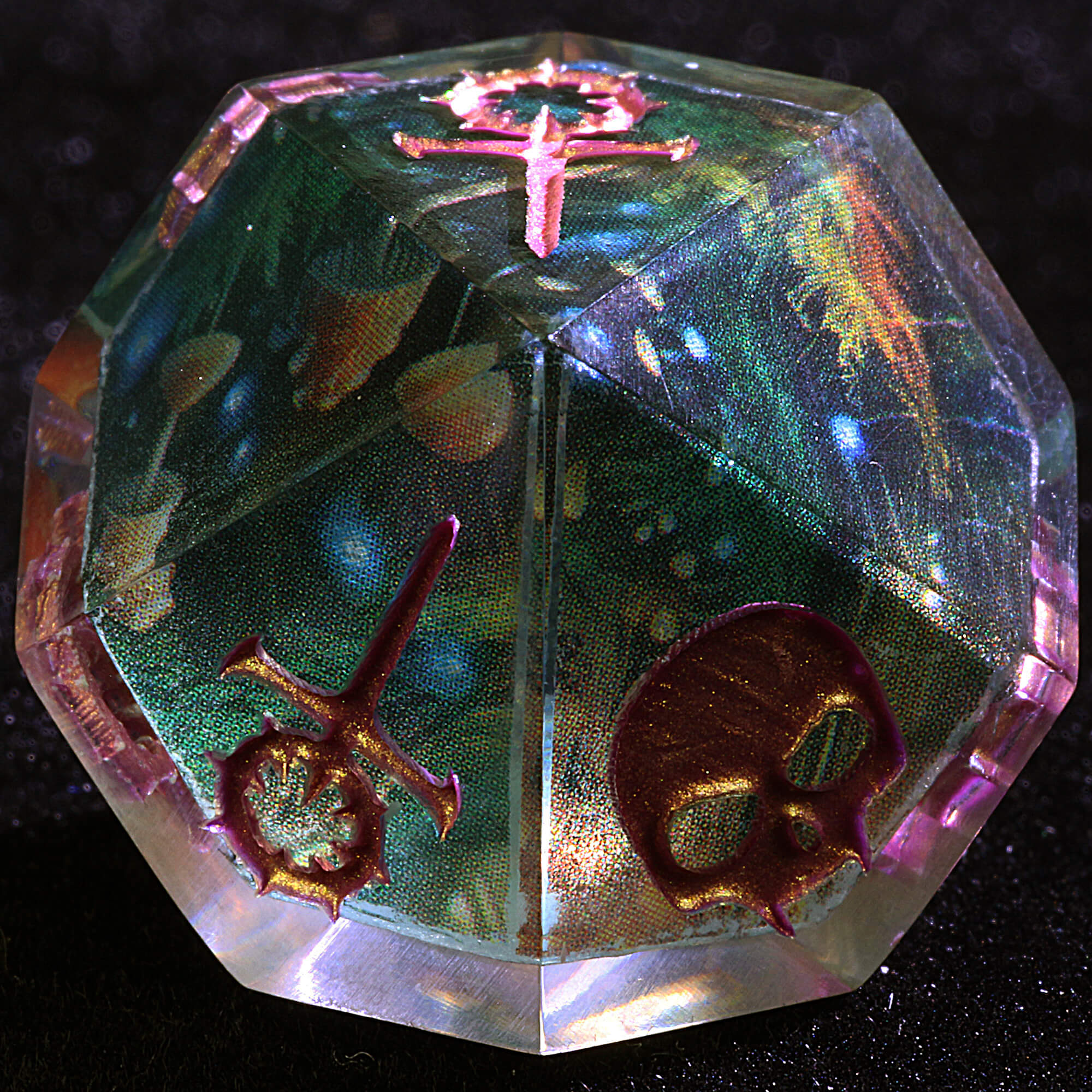 15 Polyhedral Resin Sabbat Sets WoD Dice VtM Sporeveil - Dice of Dragons