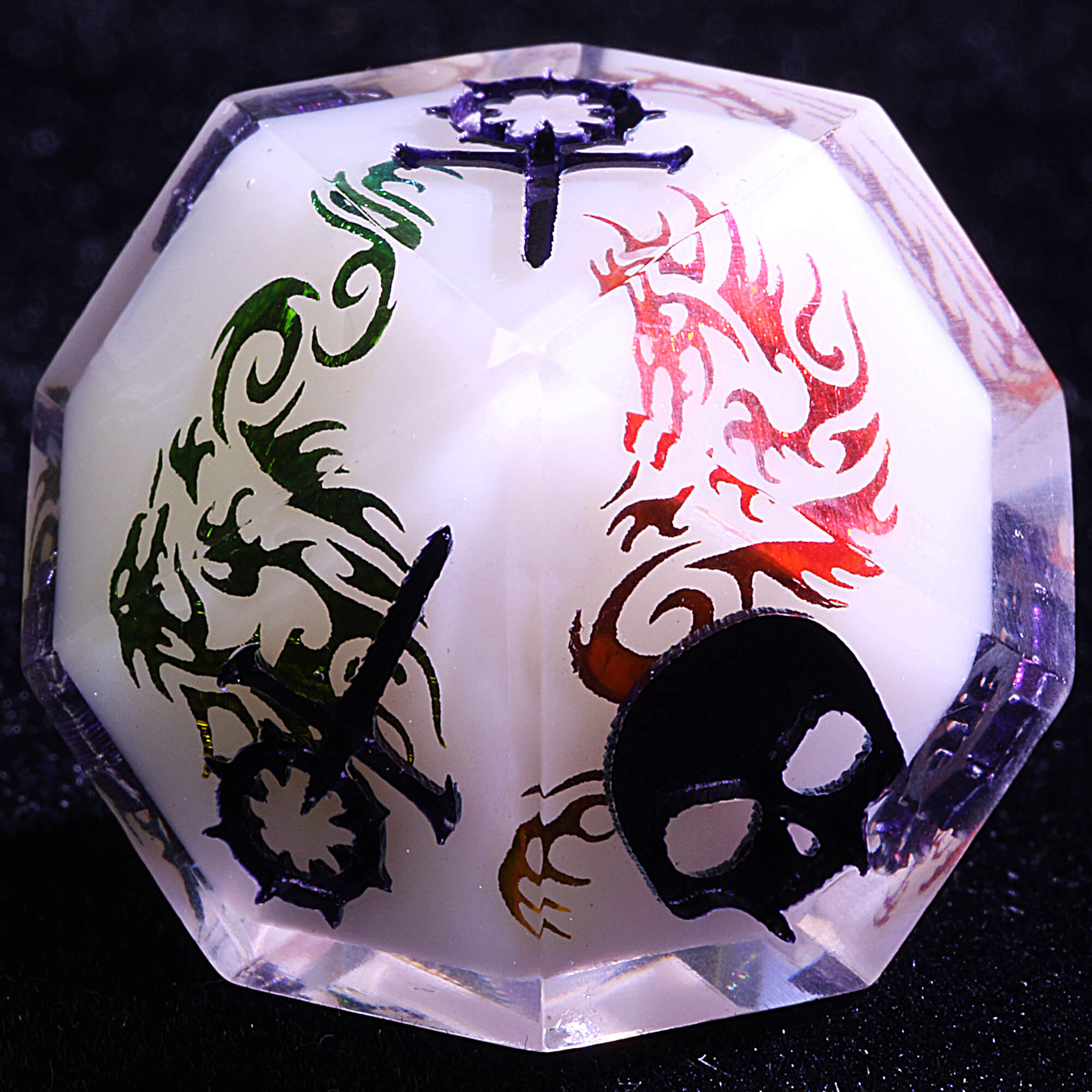 15 Polyhedral Resin Sabbat VtM Dice Set WoD Chameleon Gambit - Dice of Dragons
