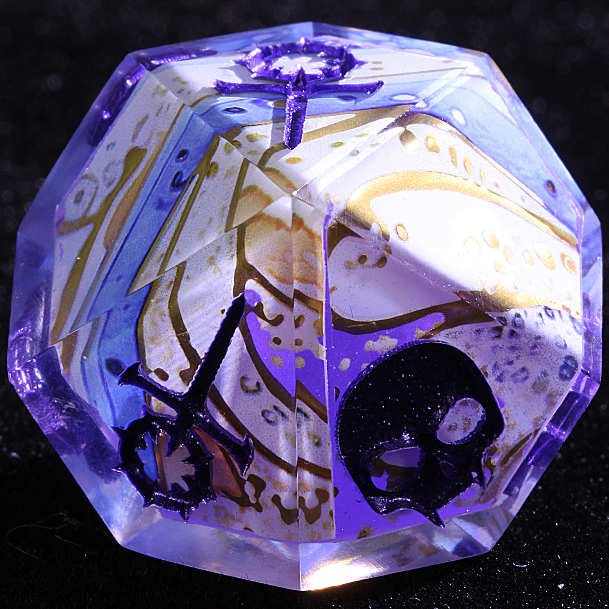 15 Polyhedral Resin Sabbat WoD Set VtM Dice Abyssal Swell - Dice of Dragons