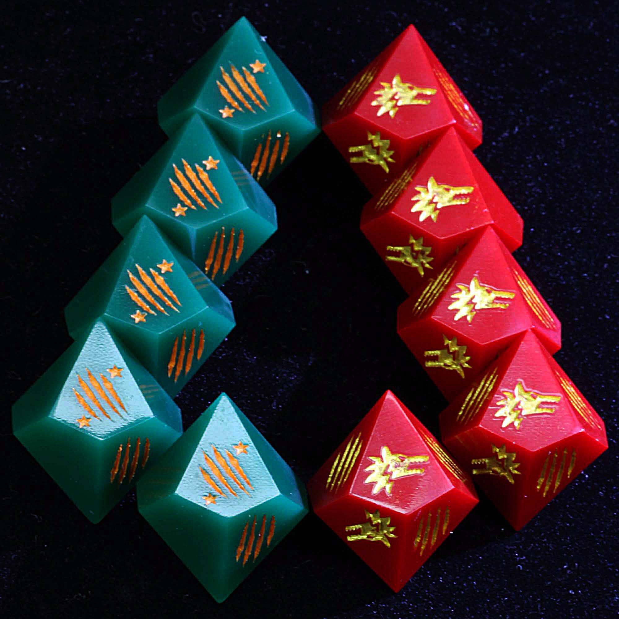 15 Polyhedral Resin WoD WtA Dice Sets Claw of the Wyld - Dice of Dragons