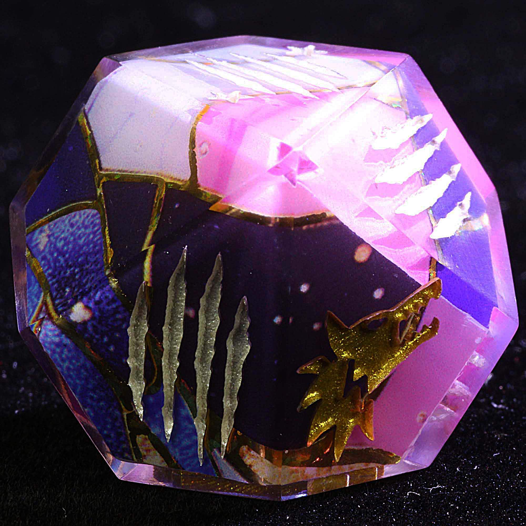 15 Polyhedral Resin WtA Dice Sets WoD Dreamy Star River - Dice of Dragons