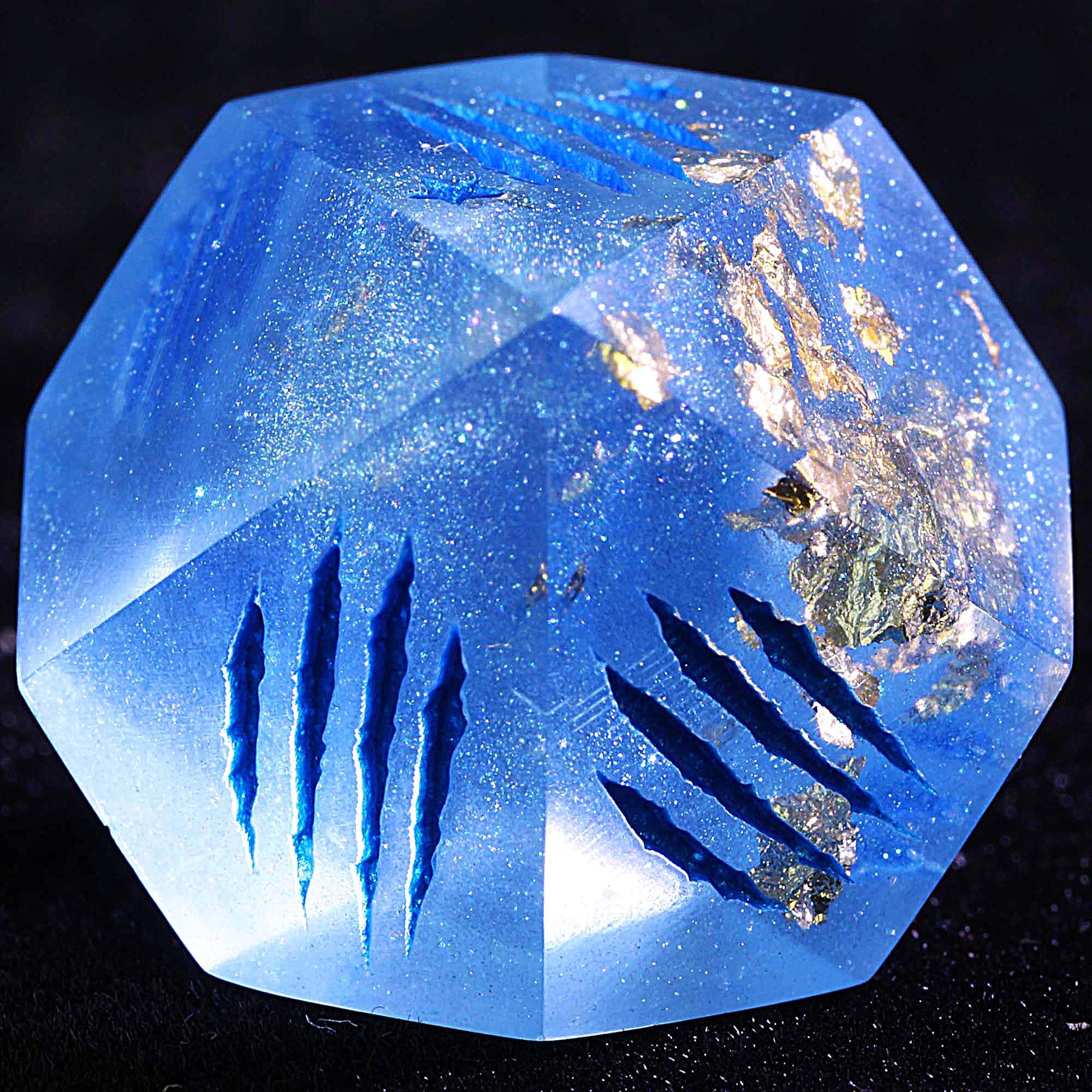 15 Polyhedral Resin WtA WoD Set Dice Aurora and Mirage