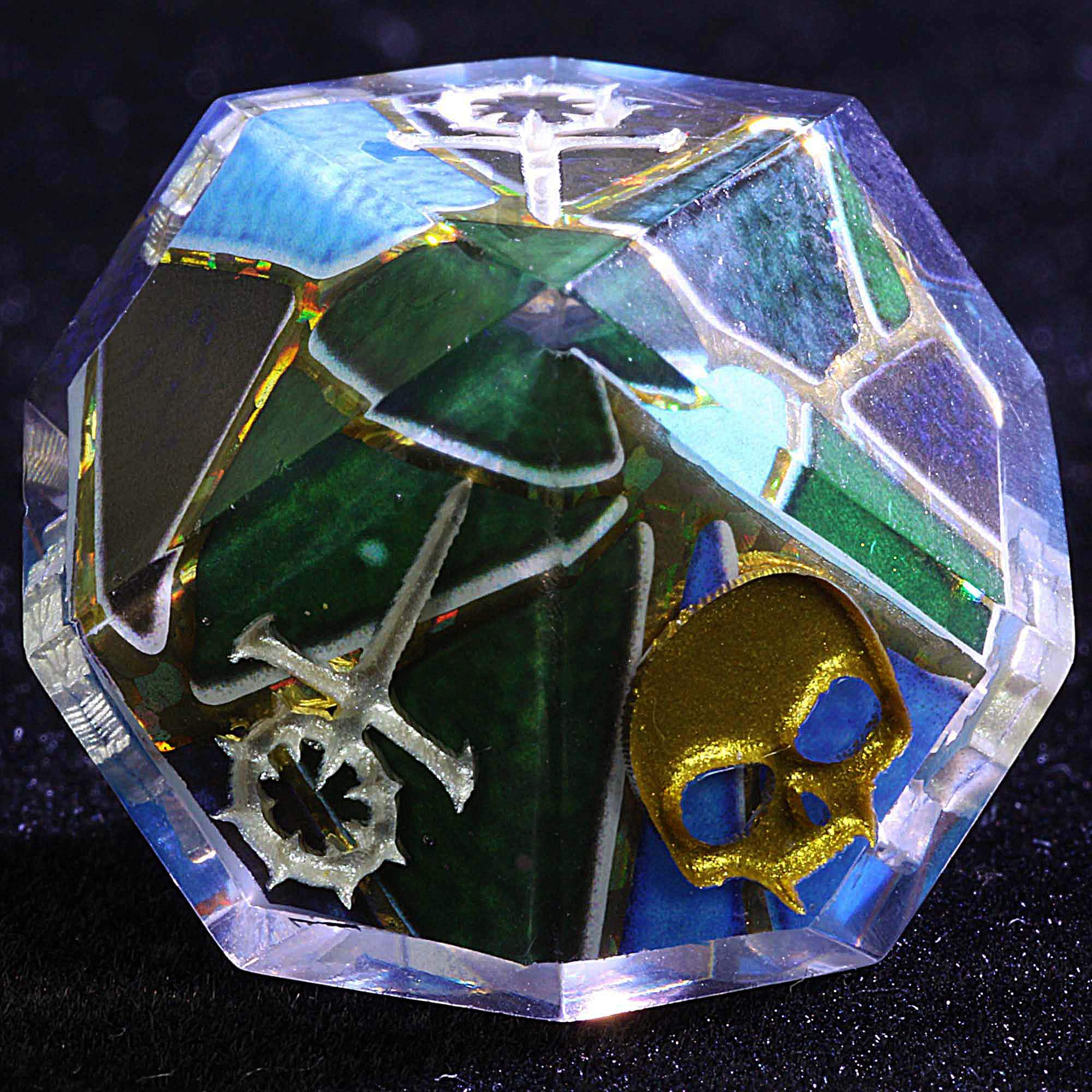 15 Polyhedral Sabbat Dice VtM Sets WoD Starlit Sky - Dice of Dragons