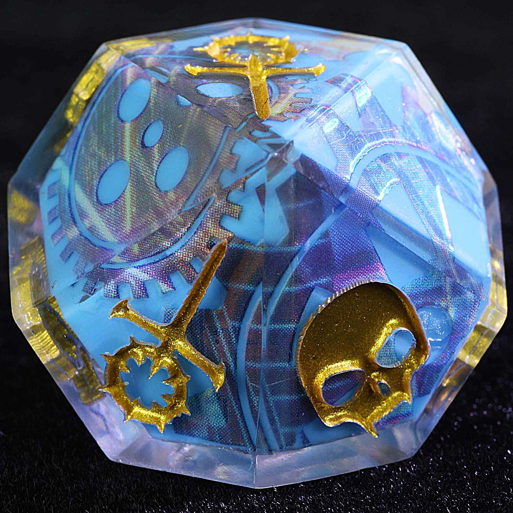 15 Polyhedral Sabbat Dice WoD VtM Set Gear Weaving Web - Dice of Dragons