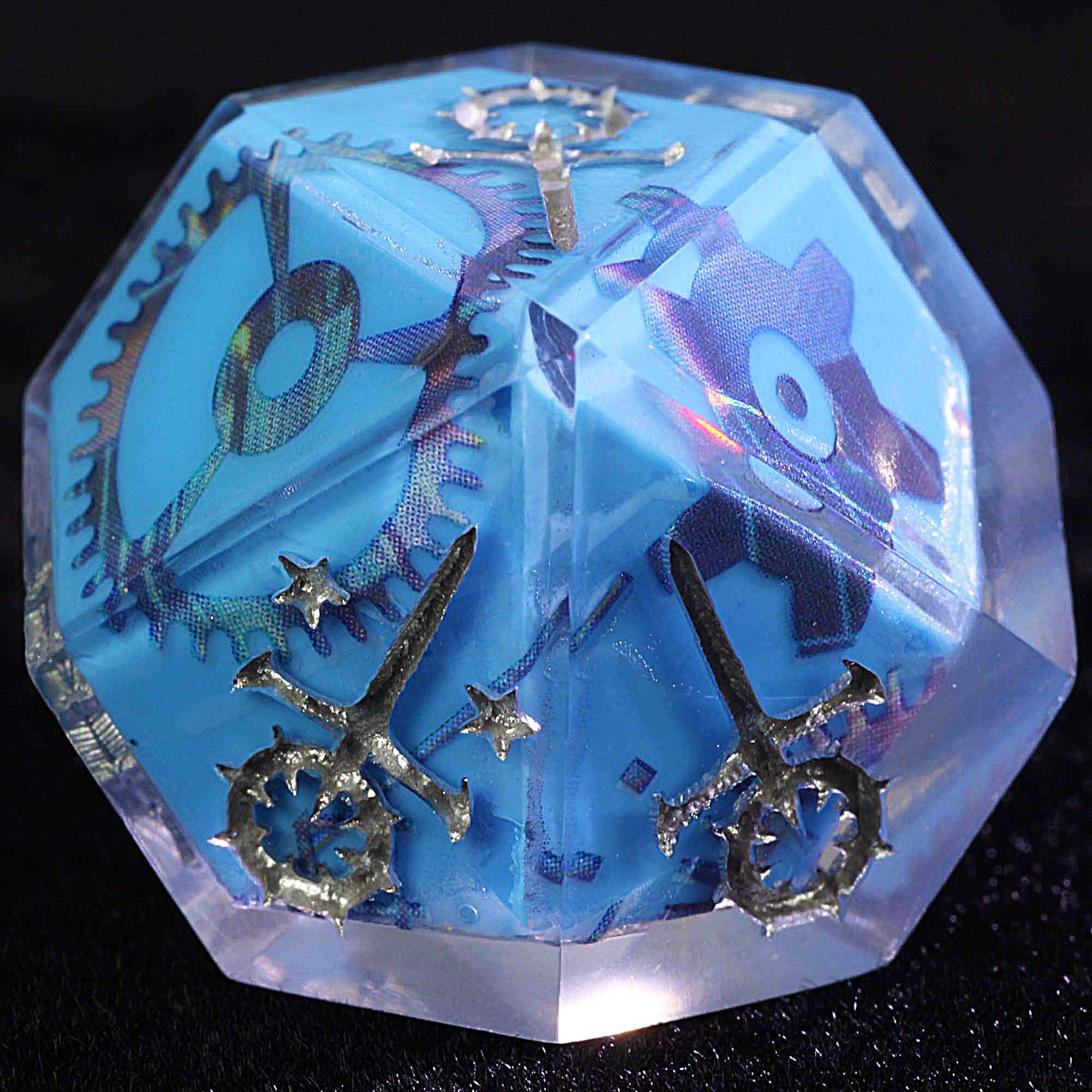 15 Polyhedral Sabbat Dice WoD VtM Set Gear Weaving Web - Dice of Dragons