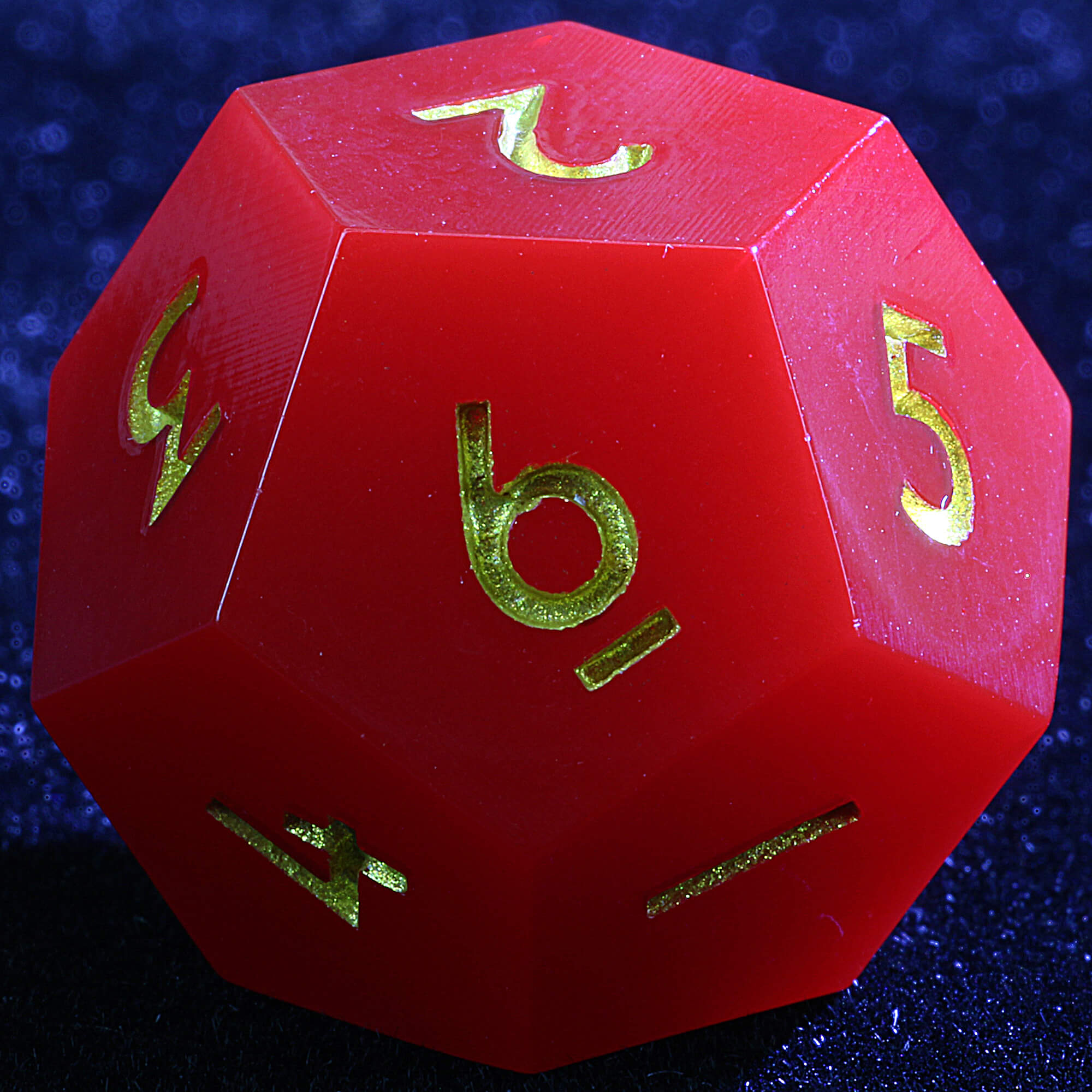 3 Polyhedral Resin 20-Sided D10 and 6-Sided D3 Draw Steel Dice Set Crimson Impact - Dice of Dragons