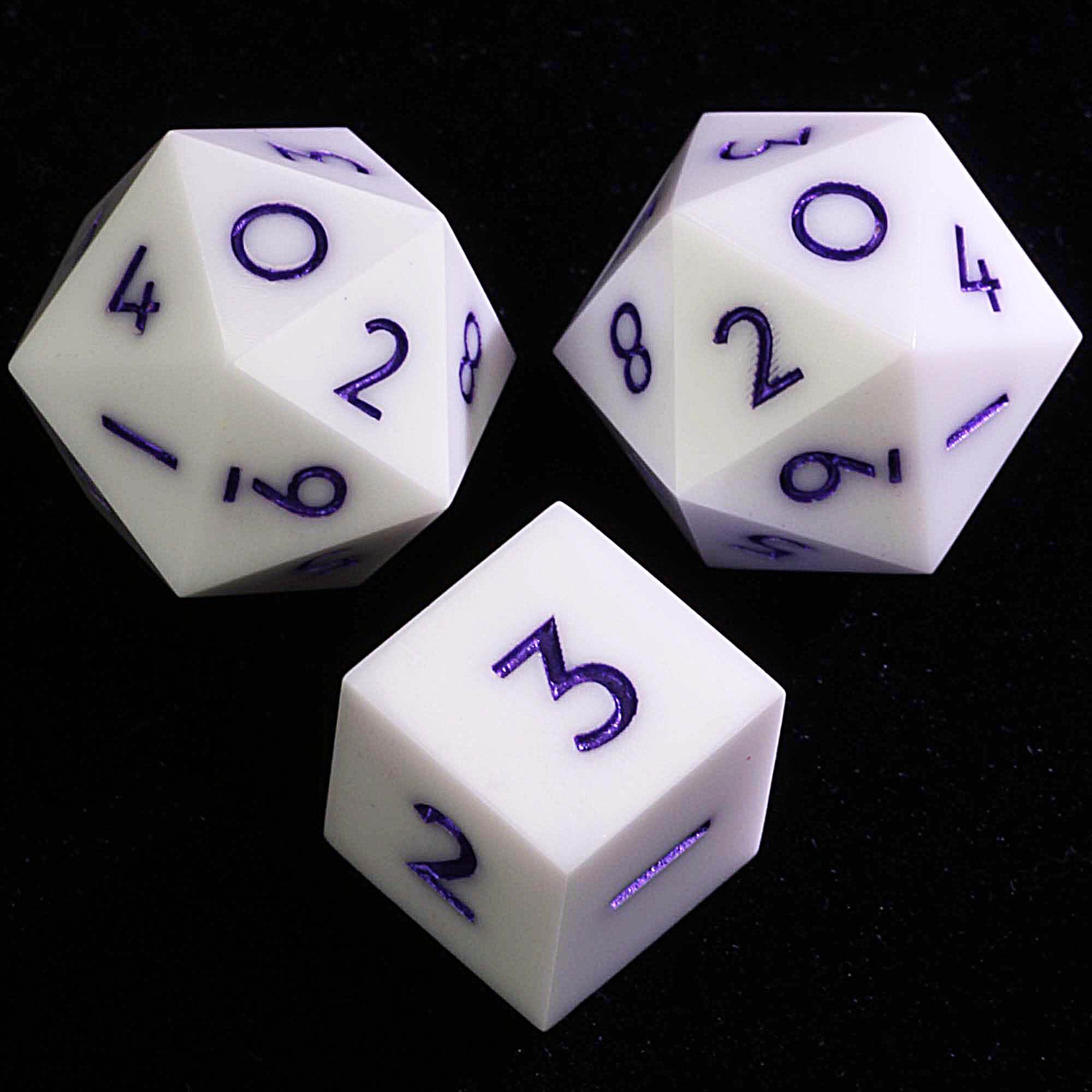 3 Polyhedral Resin 20 Sided D10 and 6 Sided D3 Draw Steel Dice Sets Pact of Iron - Dice of Dragons