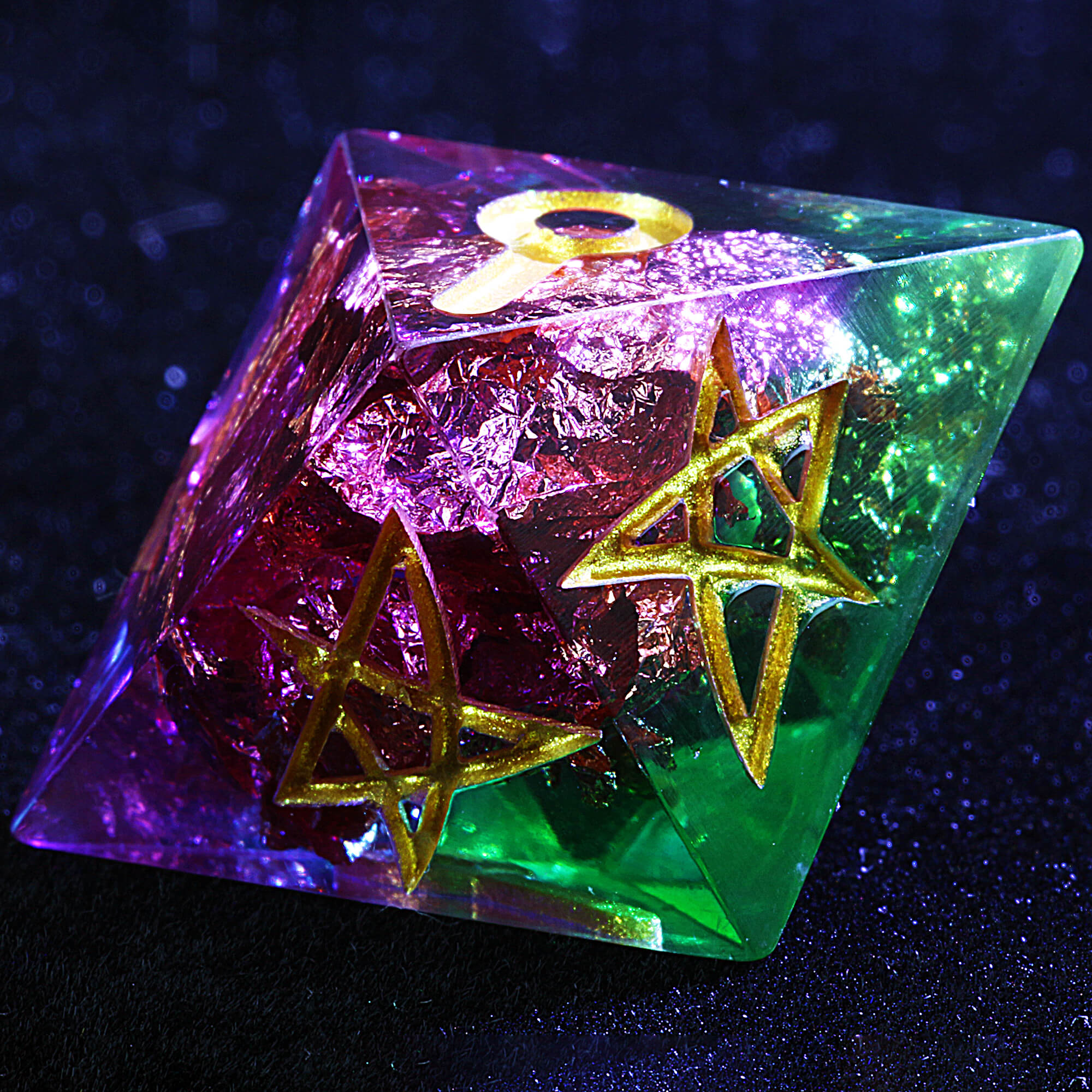 5 Polyhedral Resin Dice Set Mansions of Madness MoM Venom Cosmos
