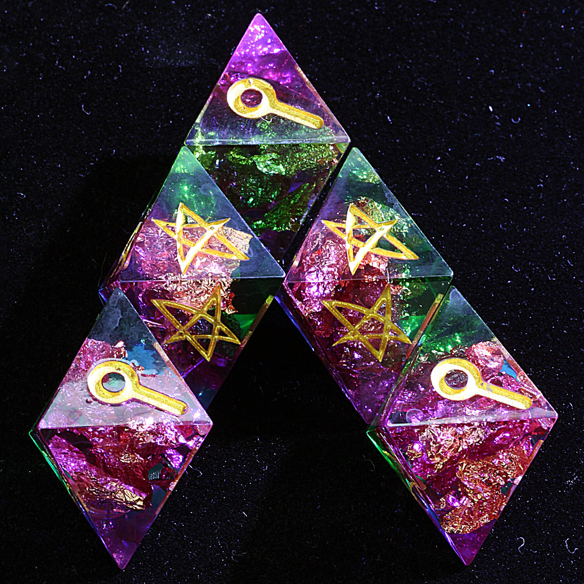 5 Polyhedral Resin Dice Set Mansions of Madness MoM Venom Cosmos