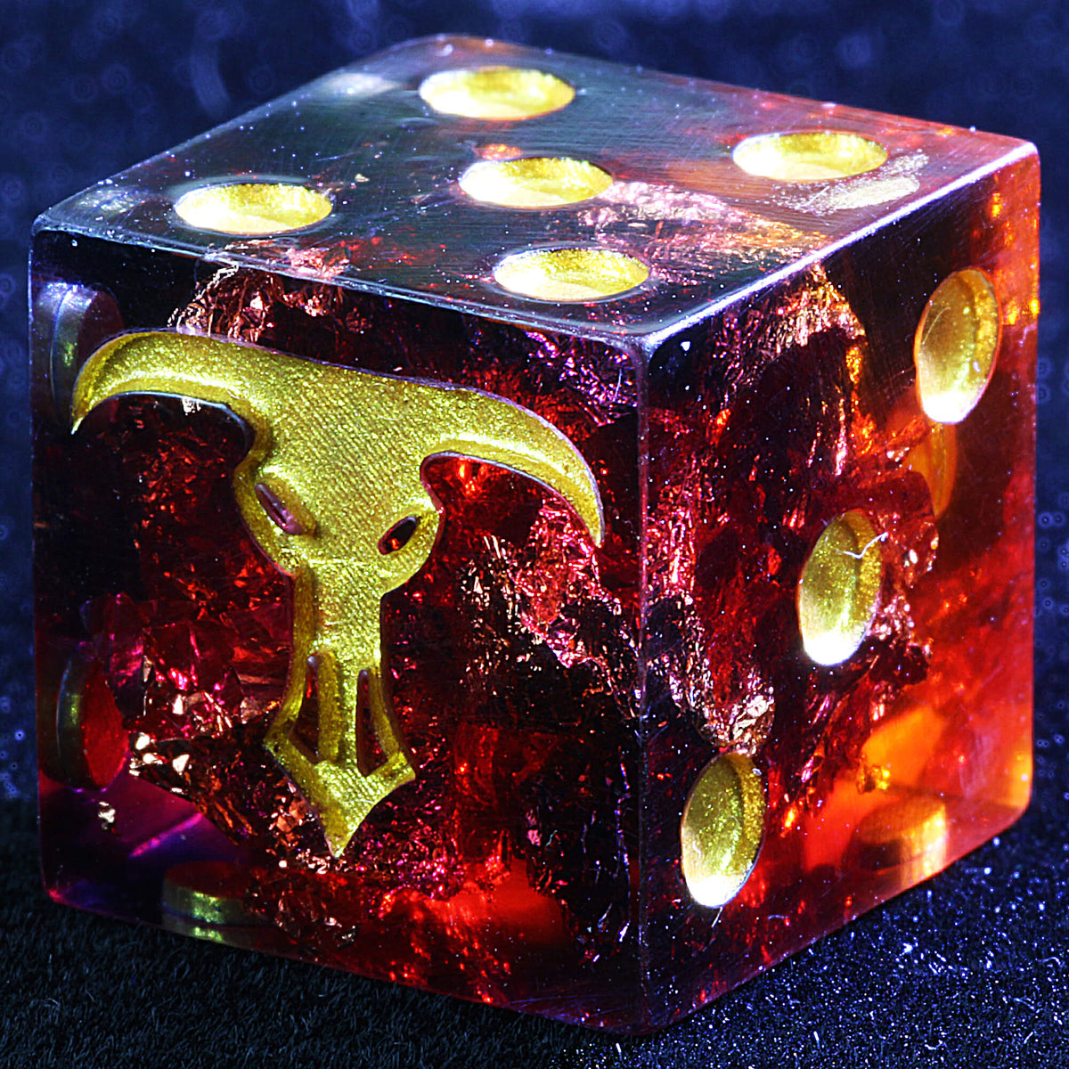 5 Polyhedral Resin Minotaurs Warhammer 40K Sets Dice D6 Bloodforge