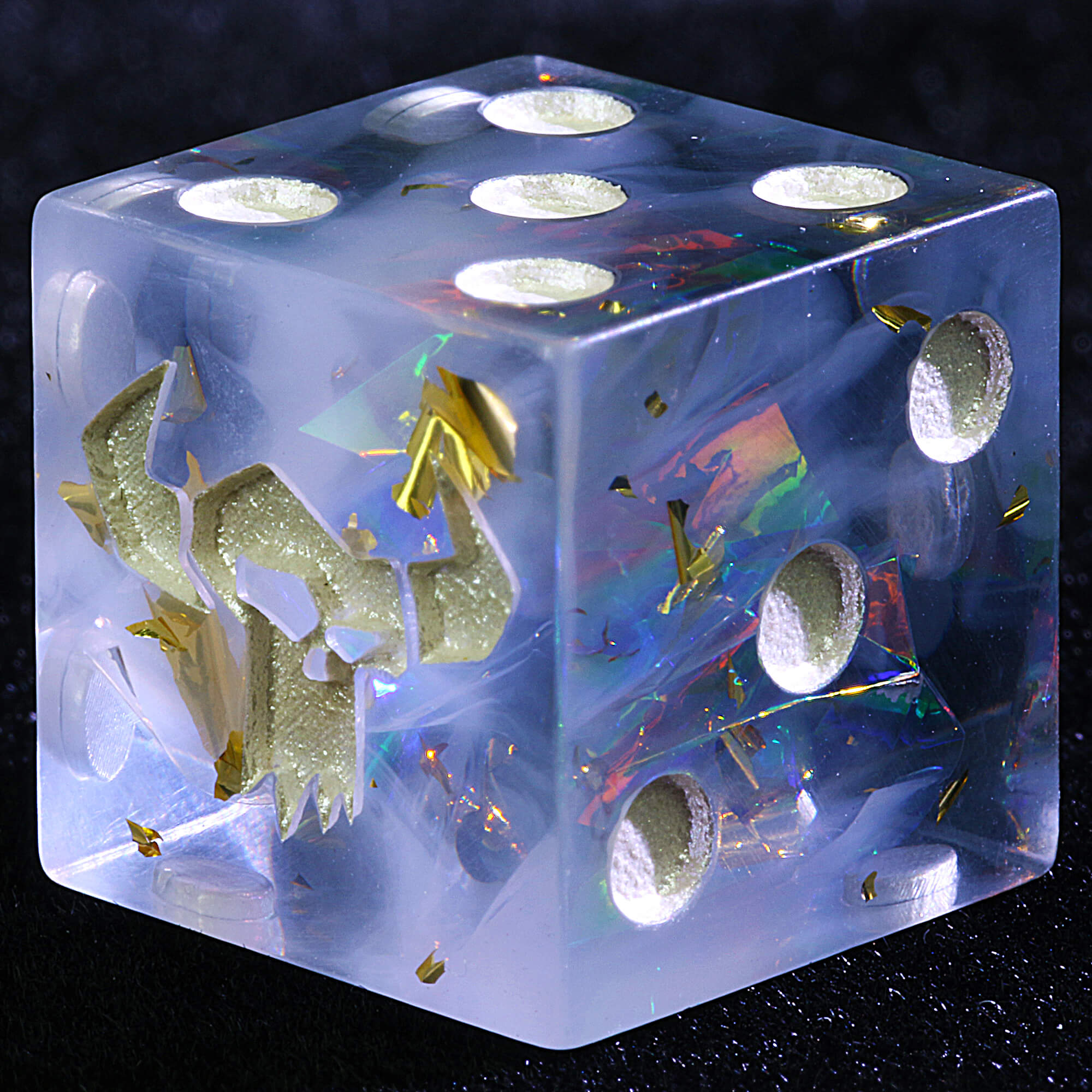 5 Polyhedral Resin Orks Warhammer 40K Dice Sets D6 Frozen Waaagh