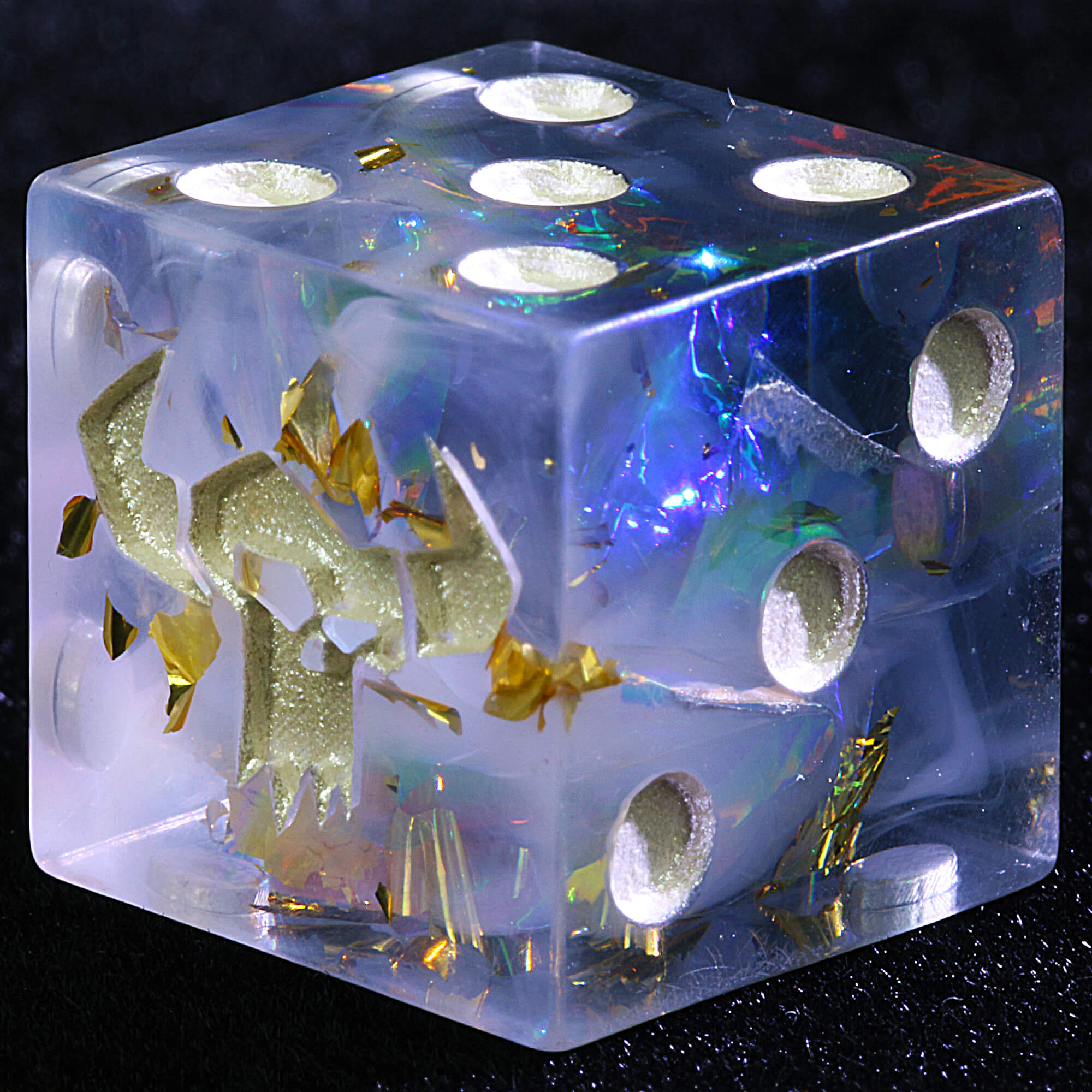5 Polyhedral Resin Orks Warhammer 40K Dice Sets D6 Frozen Waaagh