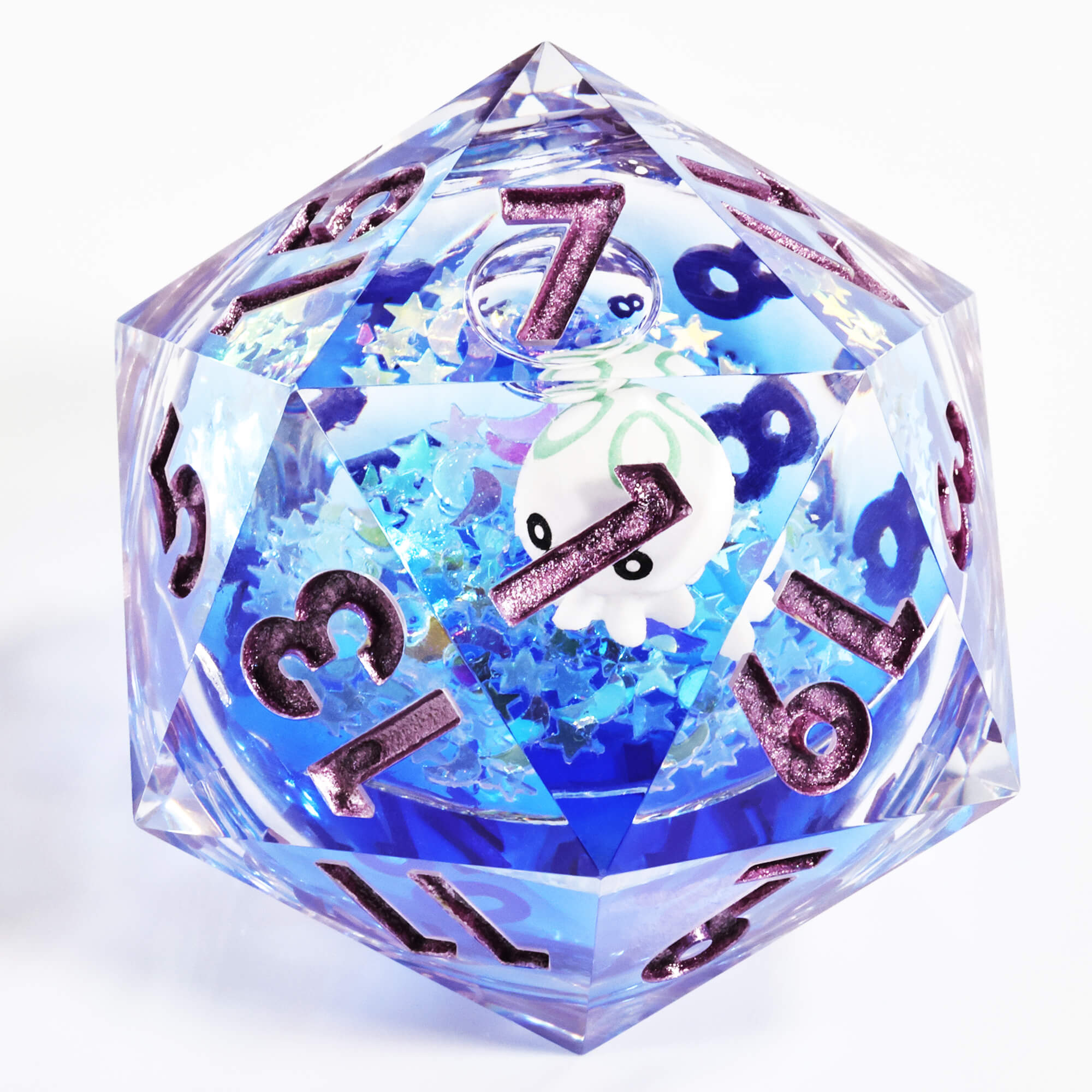 50mm Polyhedral Octopus Liquid Core Oversized D20 Dice DND For TRPG - Dice of Dragons