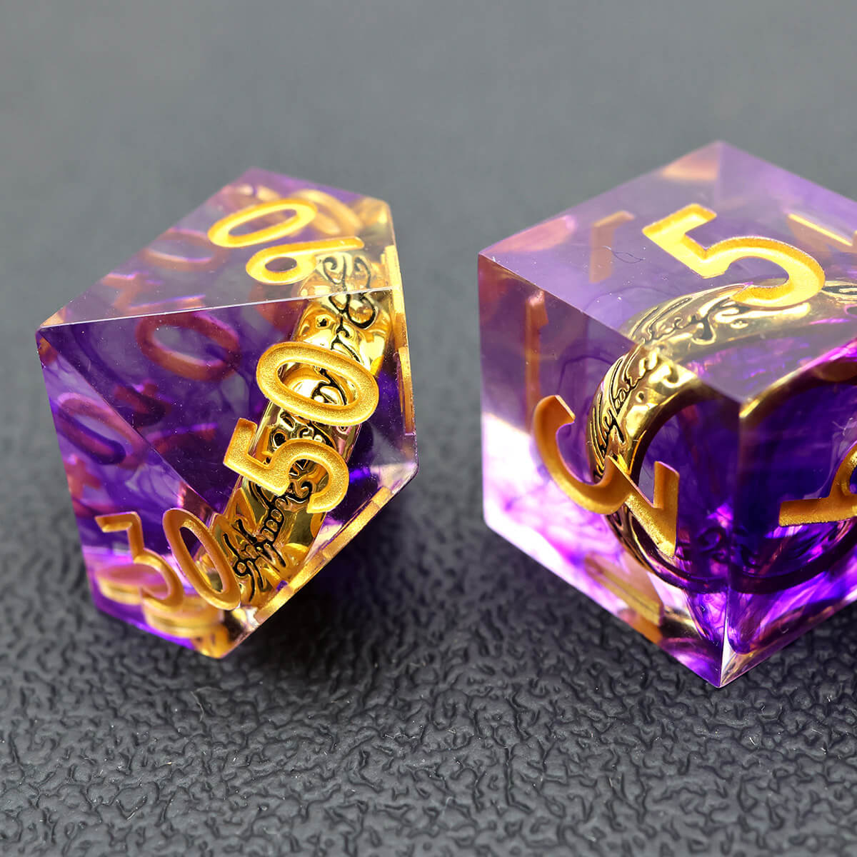 Purple Haze - 7 store Piece Dice Set