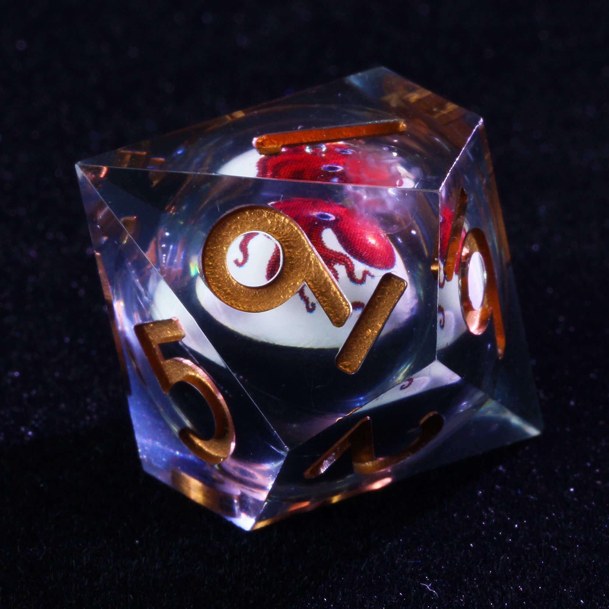 7 Polyhedral Octopus Liquid Core DD Dice Set | DnD Dice