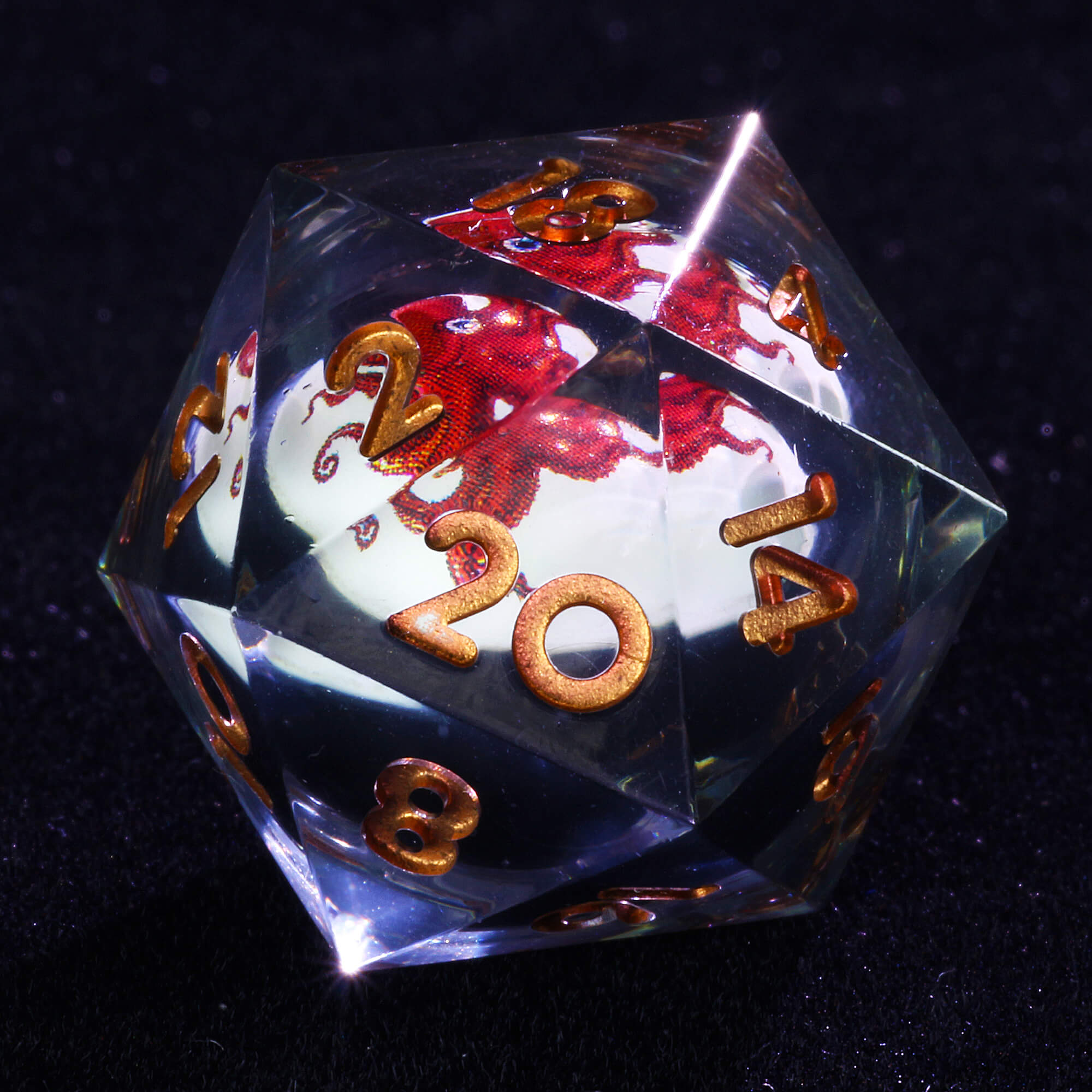 7 Polyhedral Octopus Liquid Core DD Dice Set - Dice of Dragons