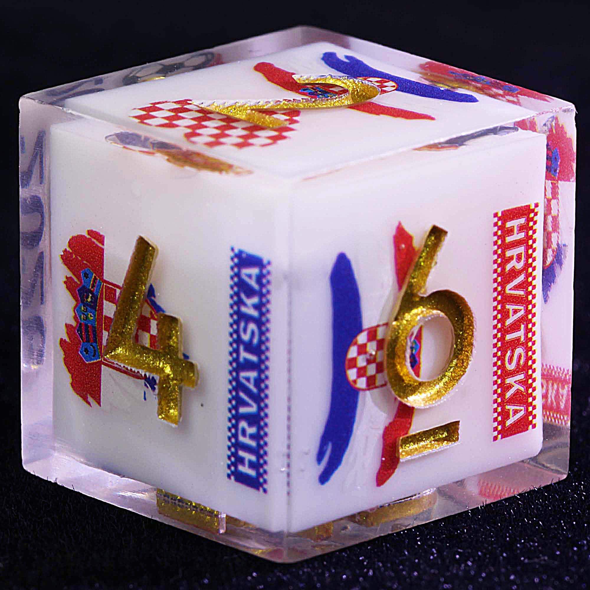 9 Football D and D Dice Set Soccer Croatia - Dice of Dragons