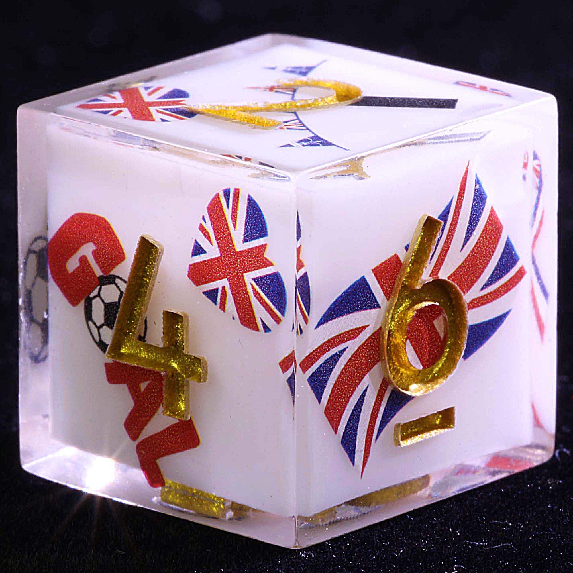 9 Football D and D Dice Sets Soccer England - Dice of Dragons