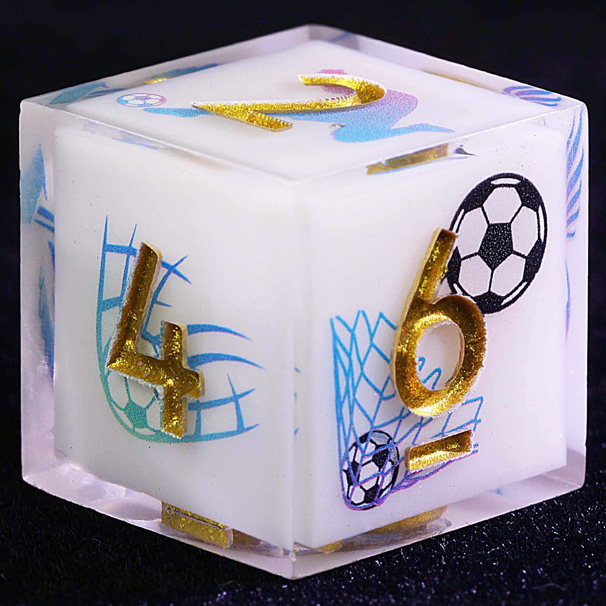 9 Football Dice Set D and D Soccer Goal Hit - Dice of Dragons
