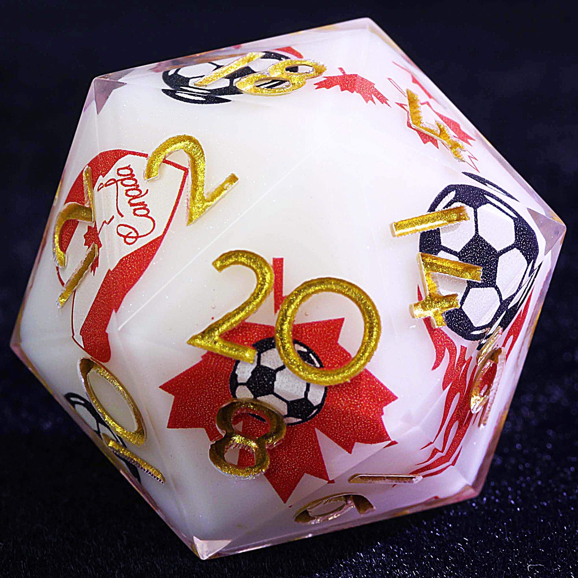 9 Football D&D Dice Set Soccer Canada - Dice of Dragons