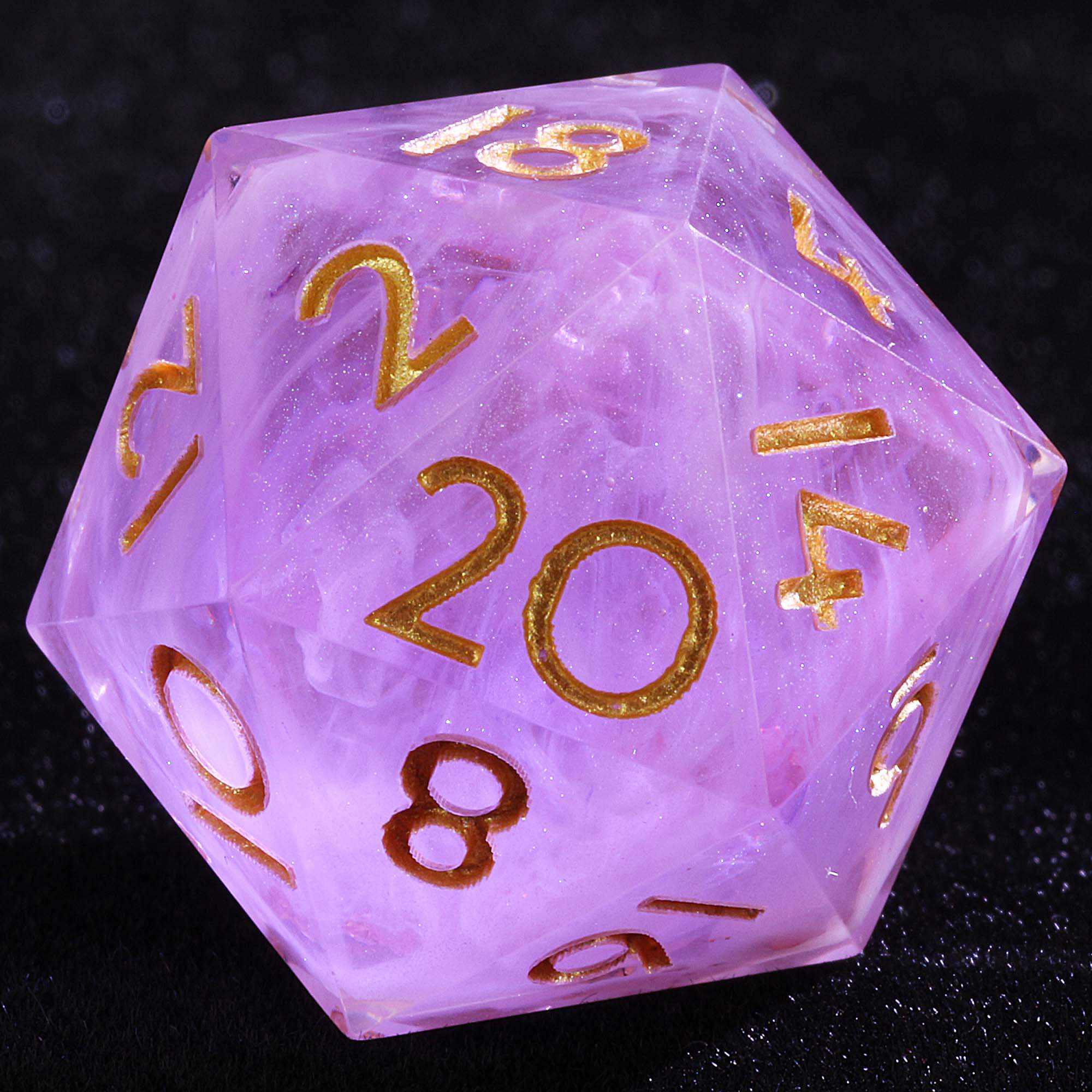 9 Polyhedral Set D and D Dice Mystic Veil - Dice of Dragons