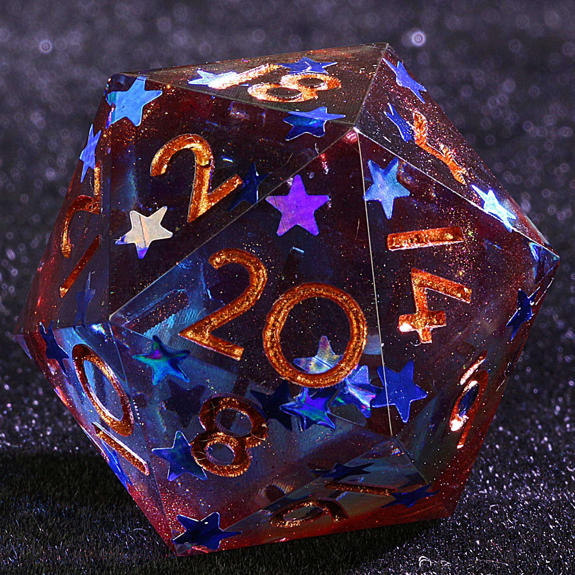 9 Polyhedral Set of D and D Dice Bipolar Nebula - Dice of Dragons