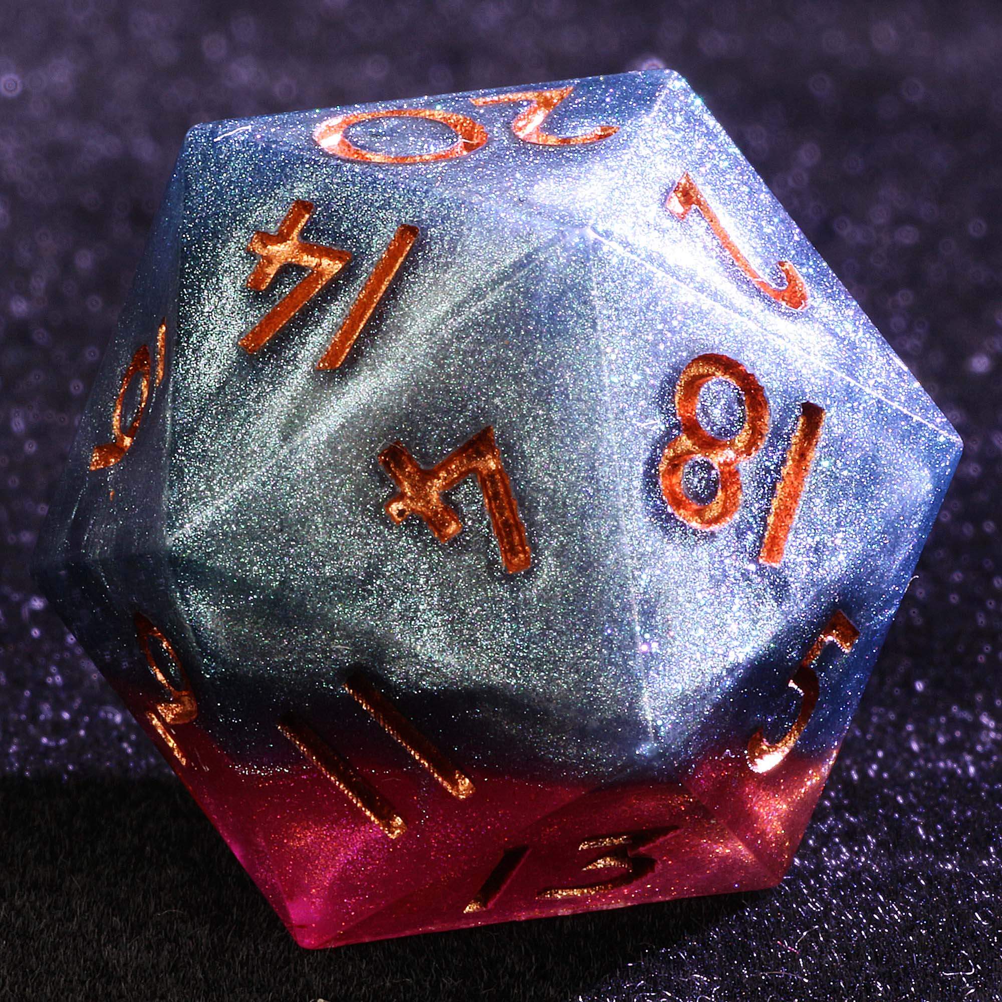 9 Polyhedral Set of DD Dice Nebula Fracture - Dice of Dragons