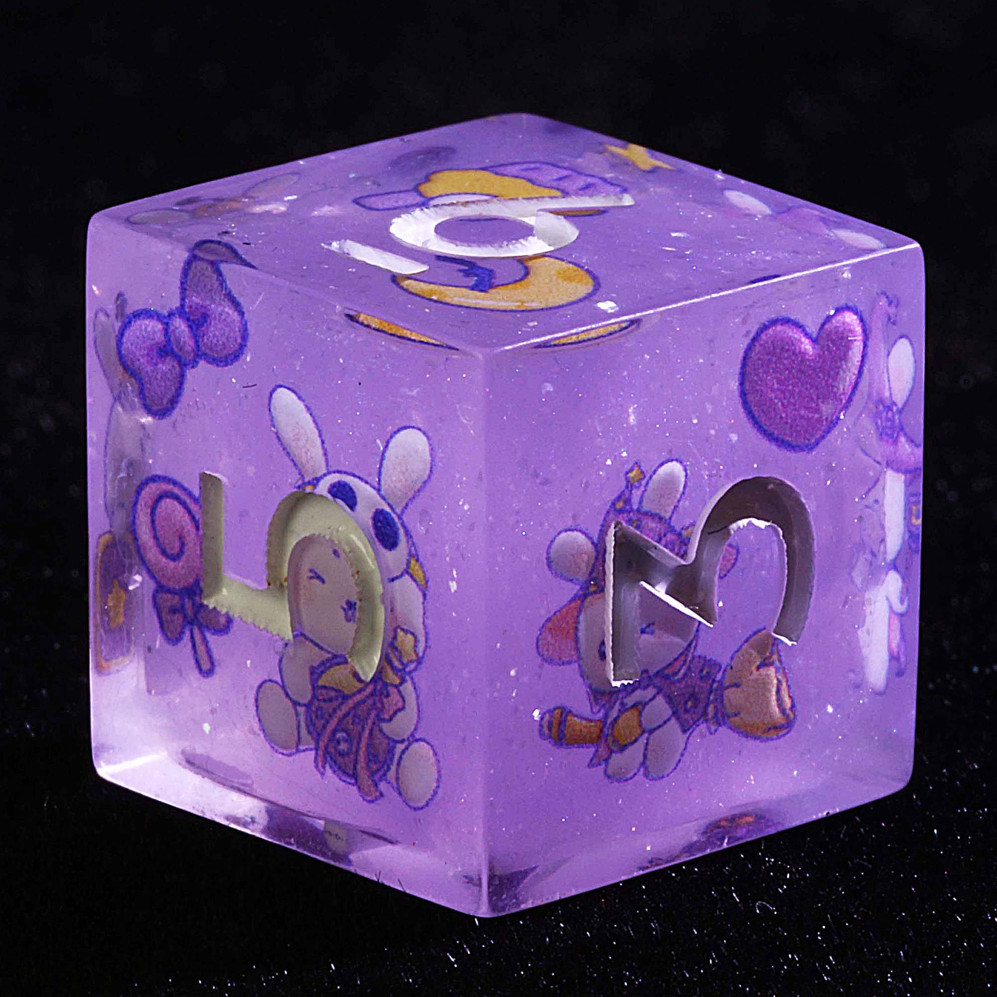 9 Polyhedral Set Dice D and D Spooky Cuties Moonlight - Dice of Dragons