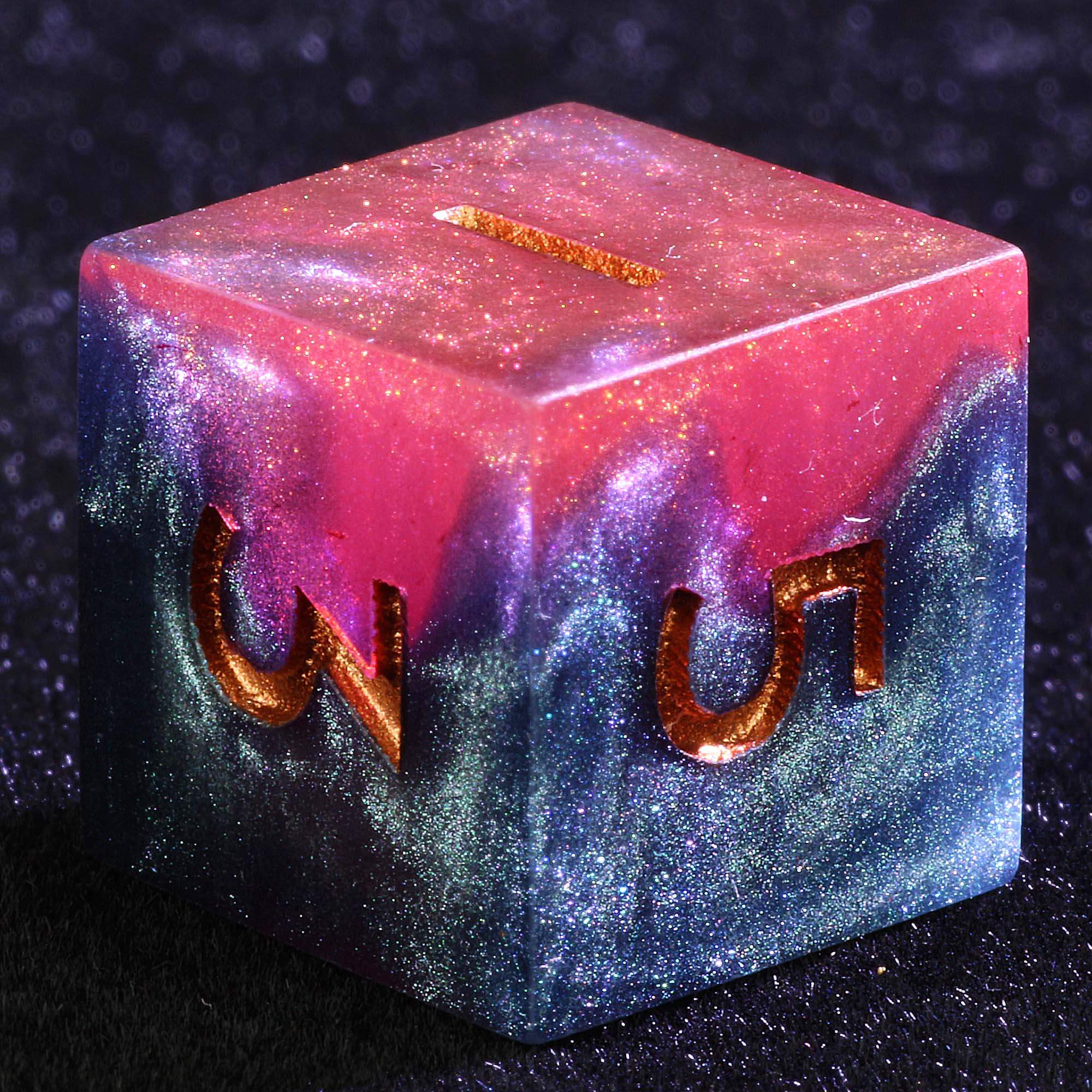 9 Polyhedral Set of DD Dice Nebula Fracture - Dice of Dragons