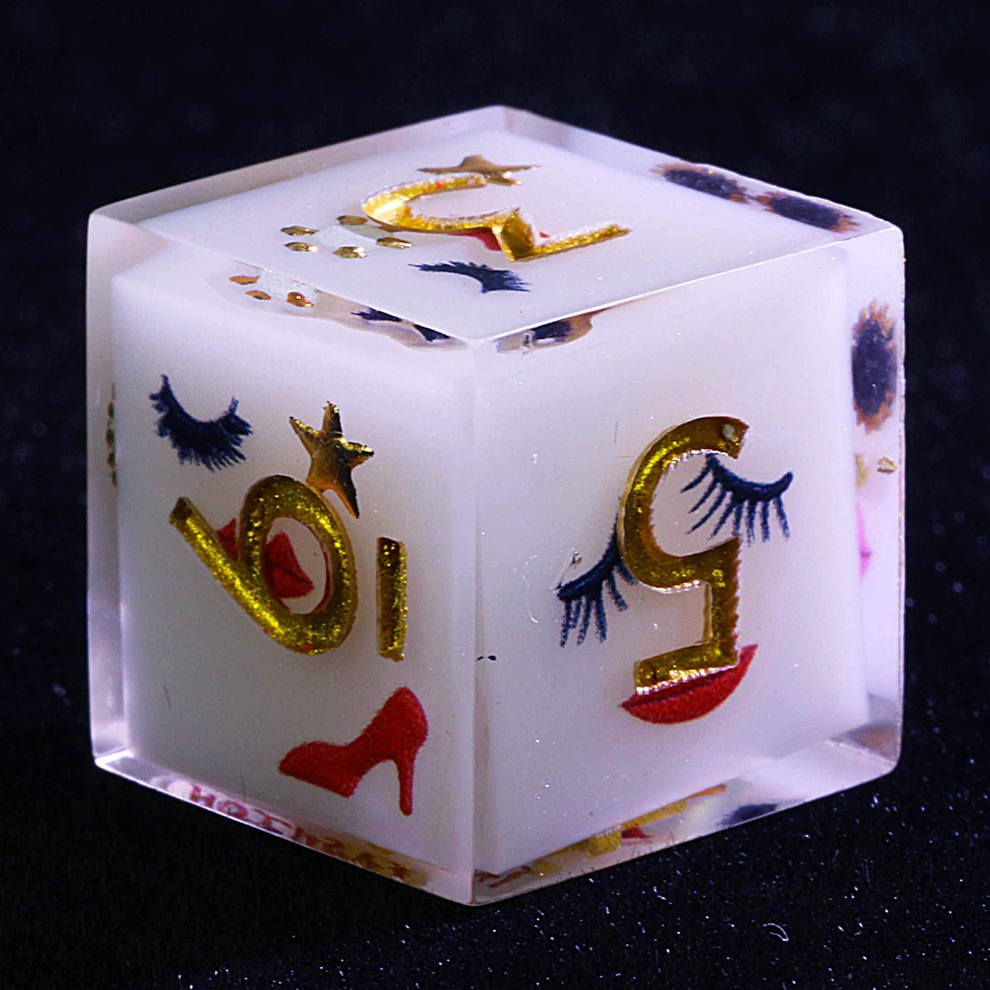 9 Polyhedral Set of Dice D&D Rouge Club - Dice of Dragons