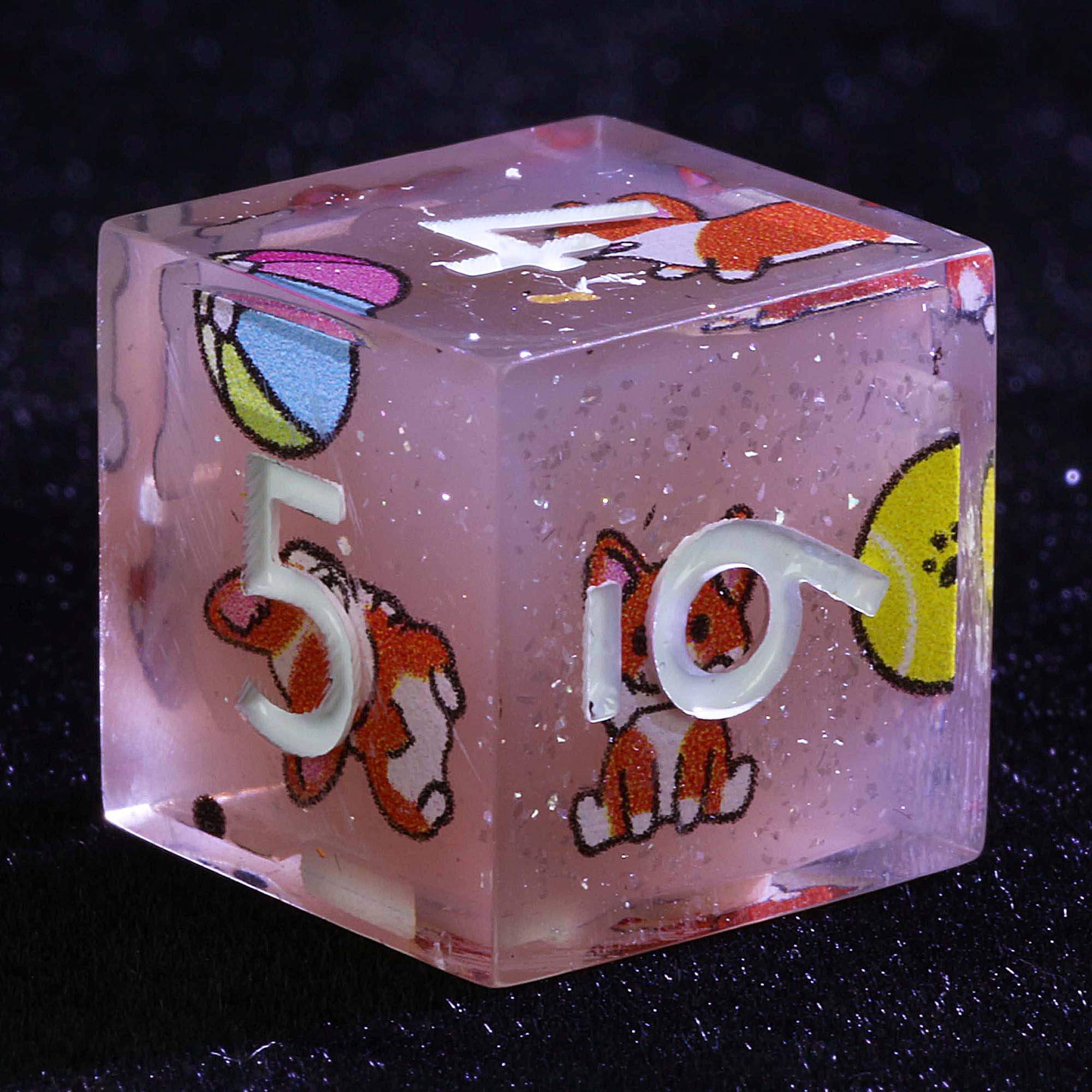 9 Polyhedral Dice Sets DD Corgi Chocolate Adventure - Dice of Dragons