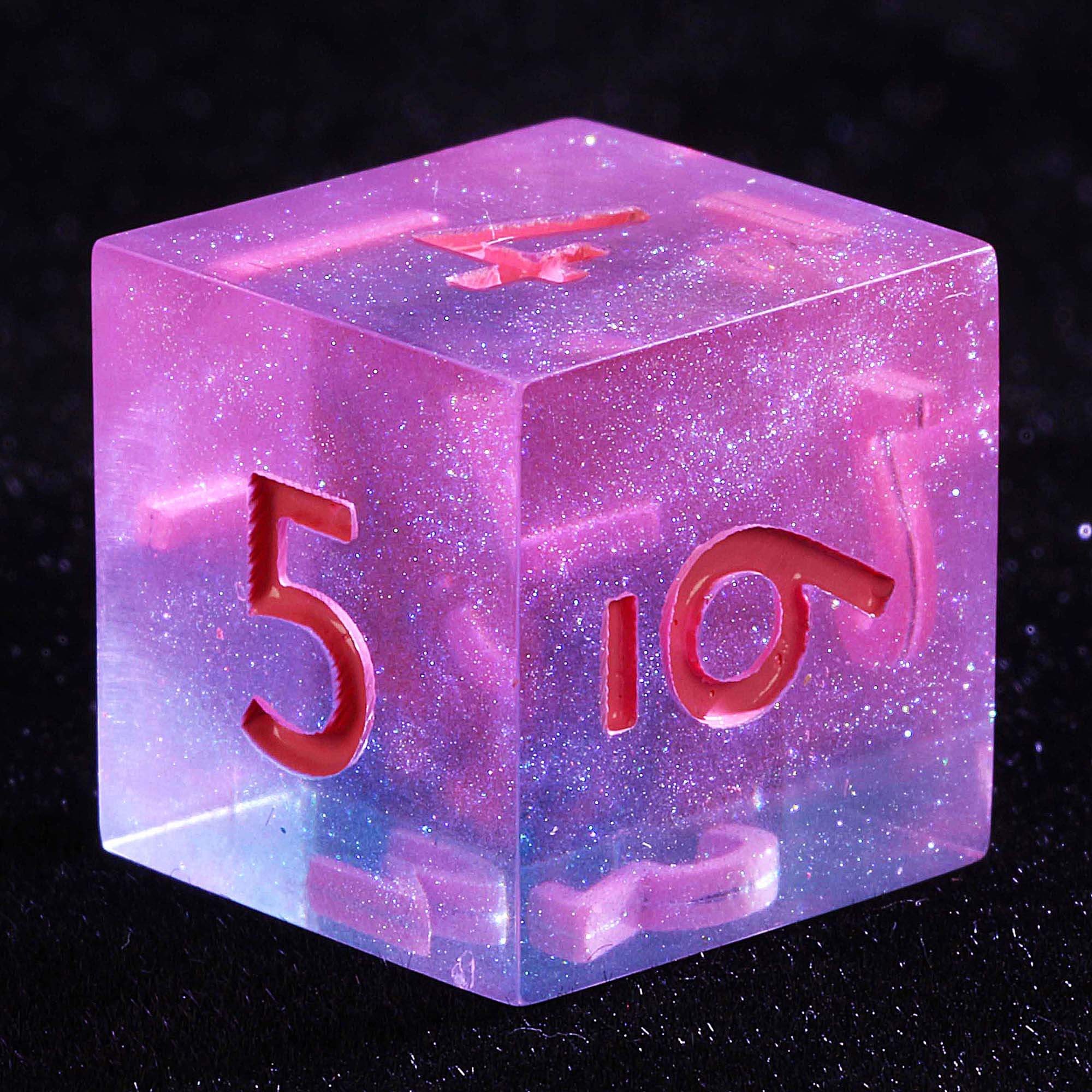 9 Polyhedral Dice Set D&D Breath of Rainbow Wyrmling - Dice of Dragons