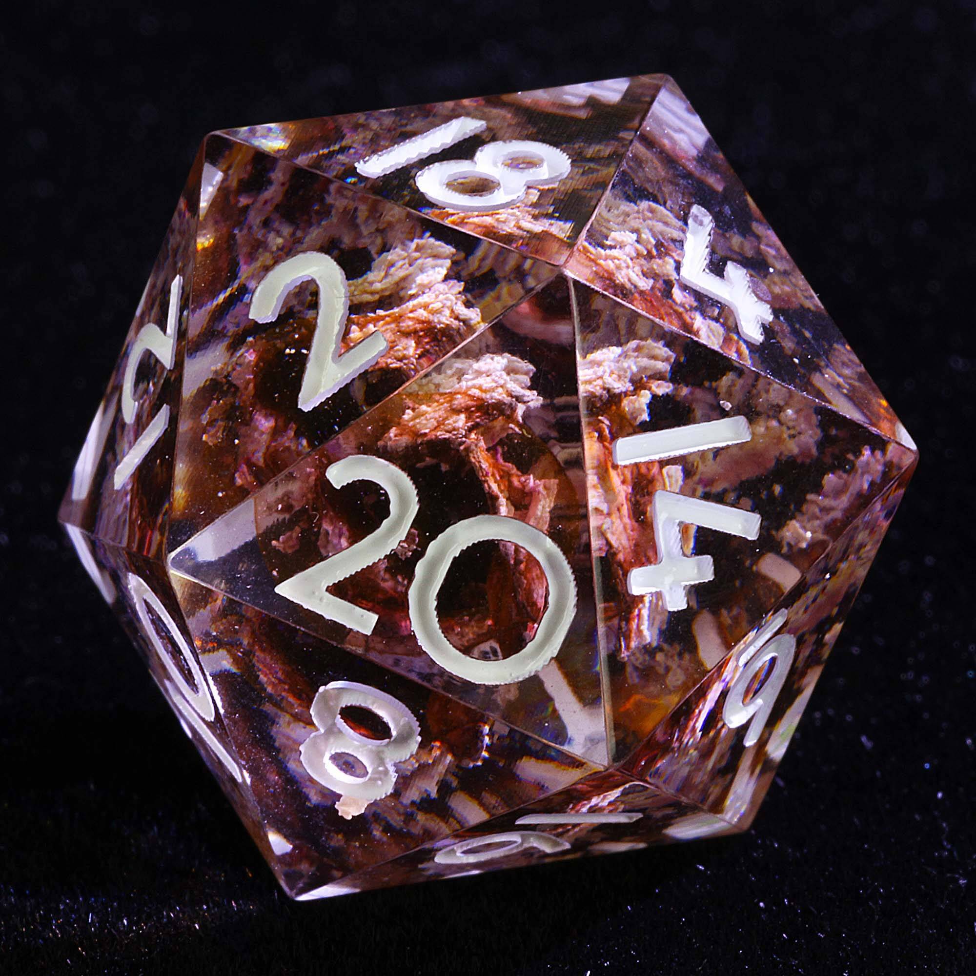 9 Polyhedral Dice D&D Sets Caramel Alchemy - Dice of Dragons