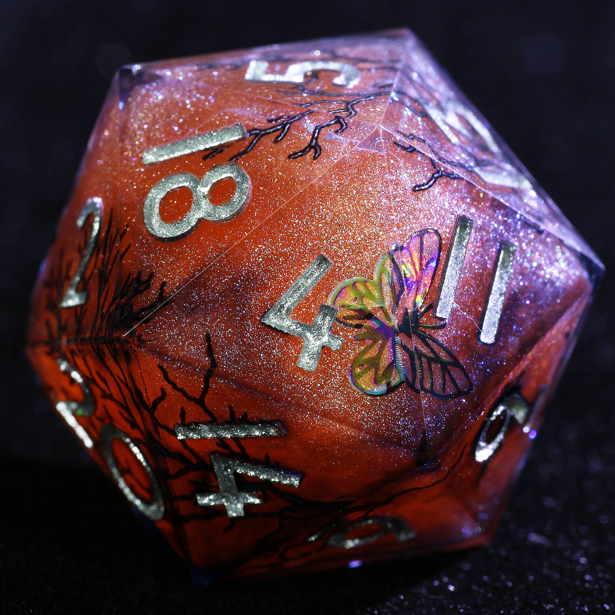 9 Polyhedral Resin D and D Sets Dice Ember Wing Abyss - Dice of Dragons