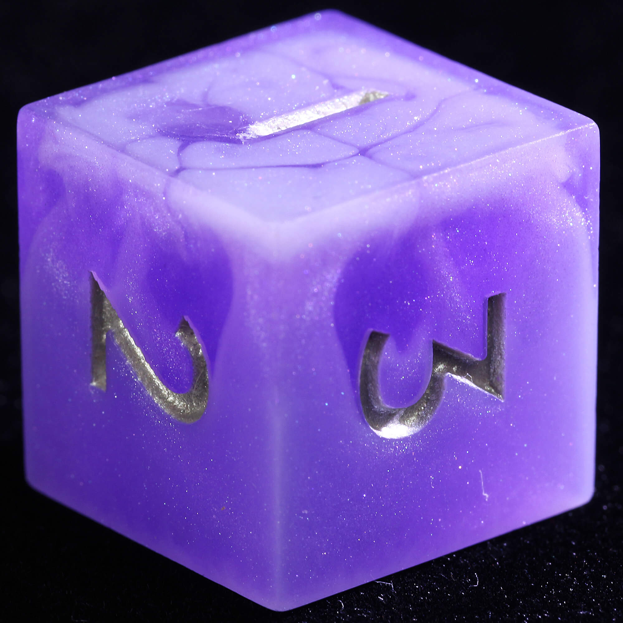 9 Polyhedral Resin D and D Sets of Dice Amethyst Miasma - Dice of Dragons