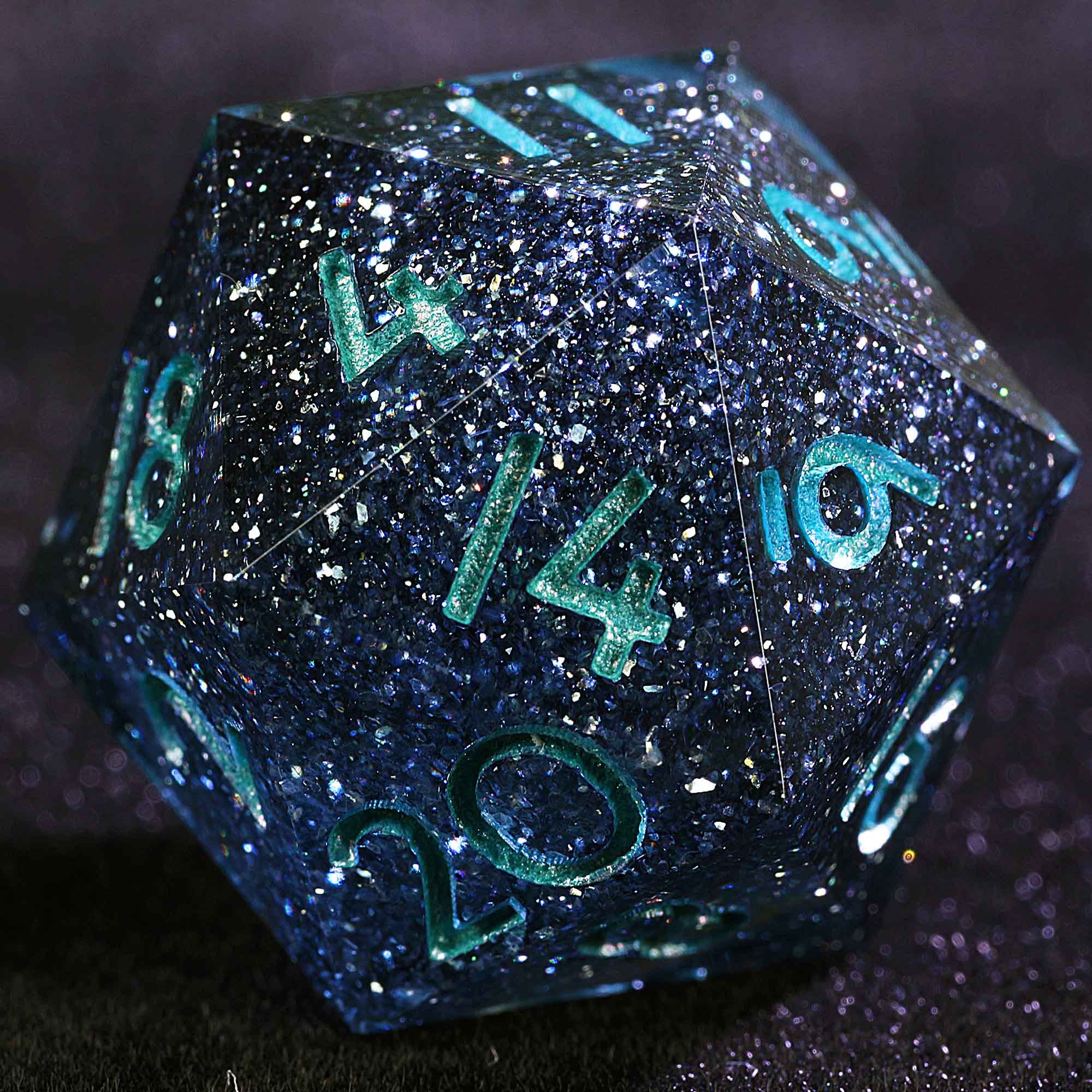 9 Polyhedral Resin D and D Dice Sets Voidstar Nebula
